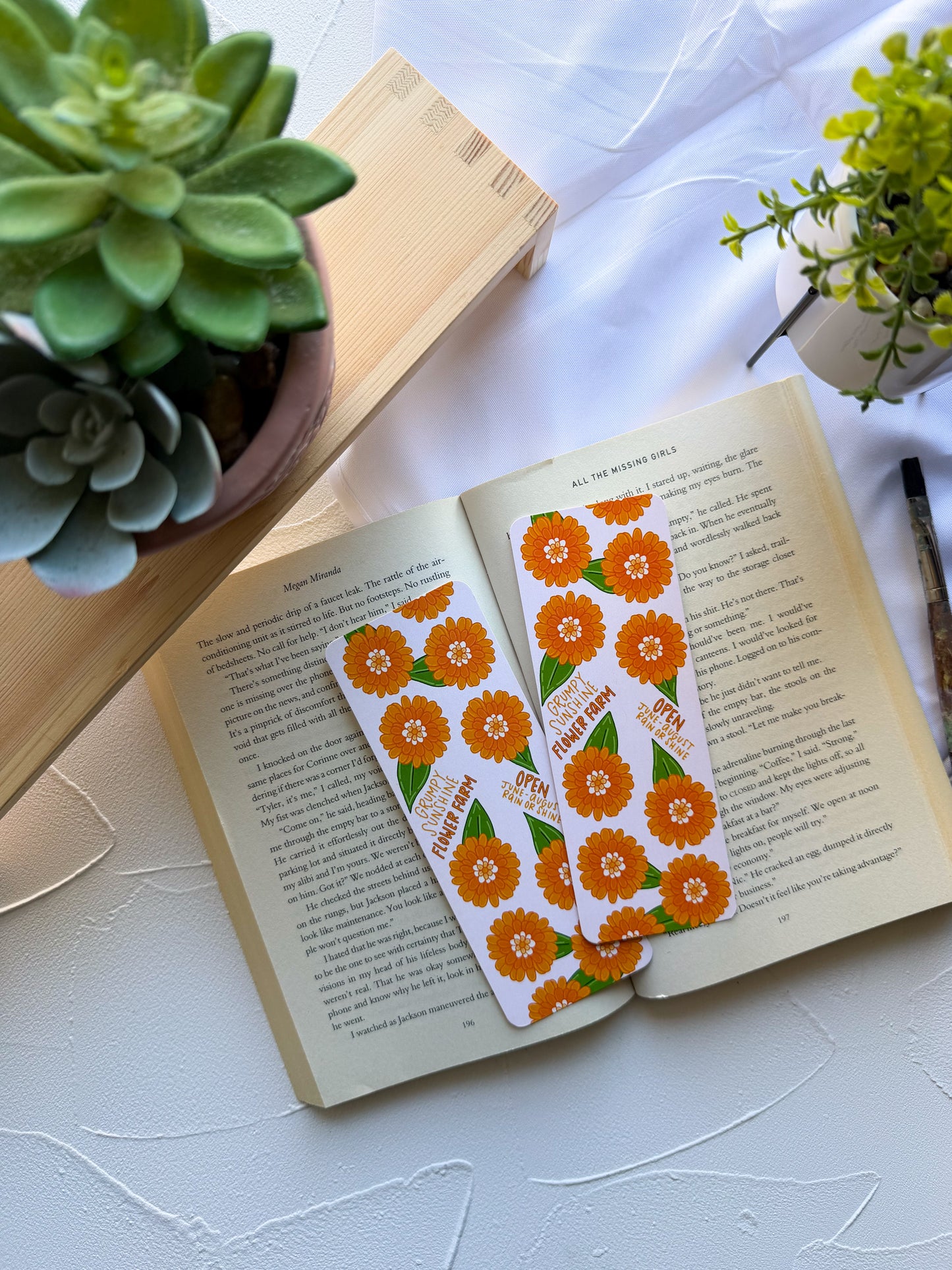 Grumpy Sunshine Flower Farm Bookmark