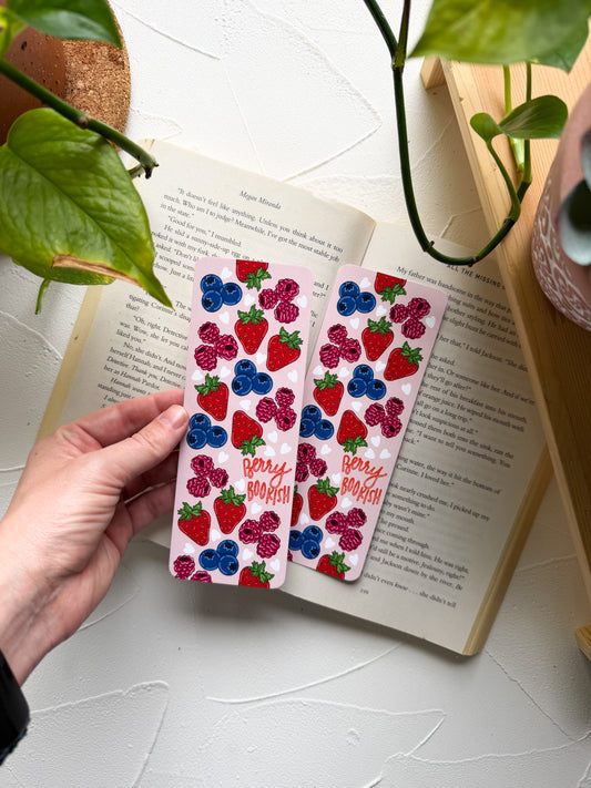 Berry Bookish Bookmark