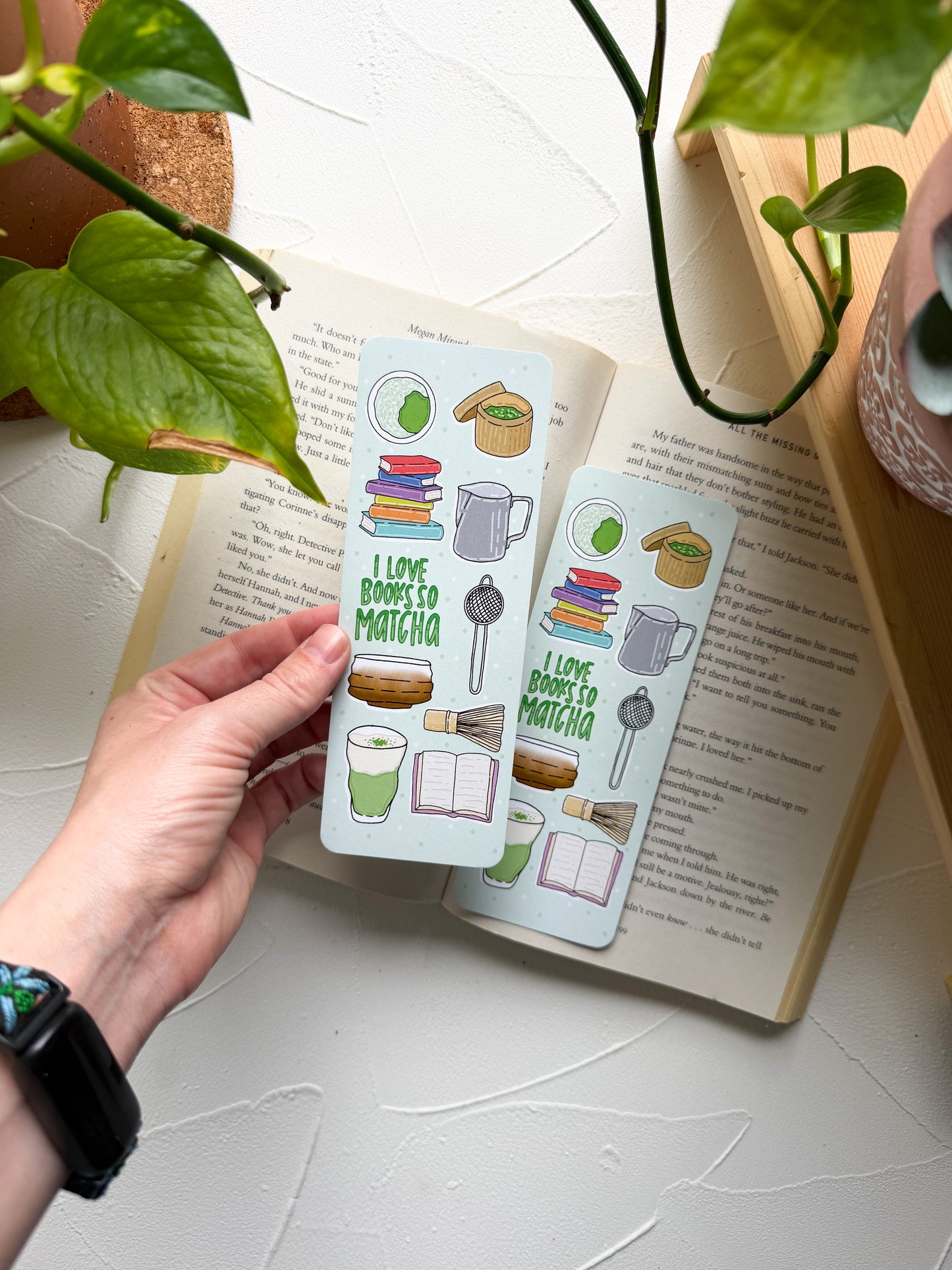 I Love Books So Matcha Bookmark