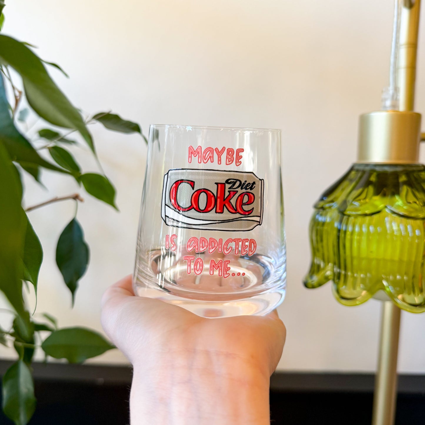 Diet Soda Addict Glass