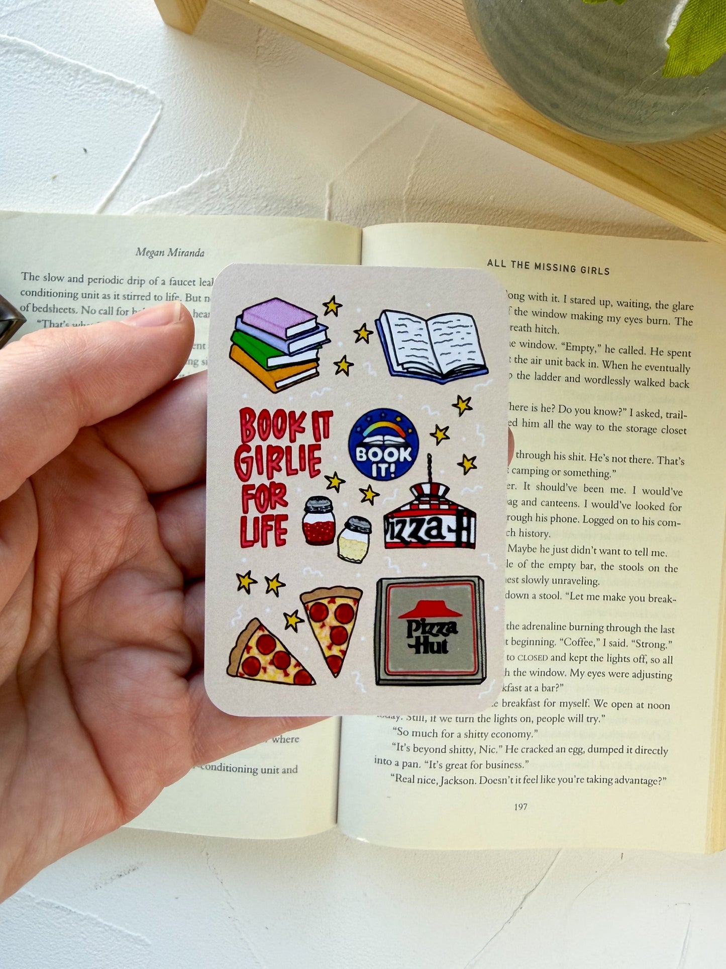 Book It Girl For Life Flat Magnet