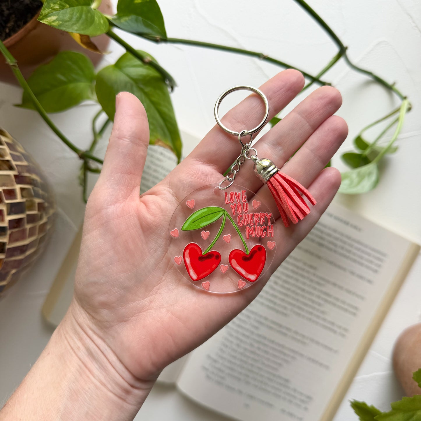 Love You Cherry Much Keychain