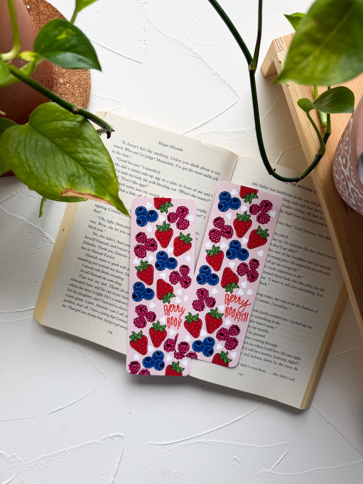 Berry Bookish Bookmark