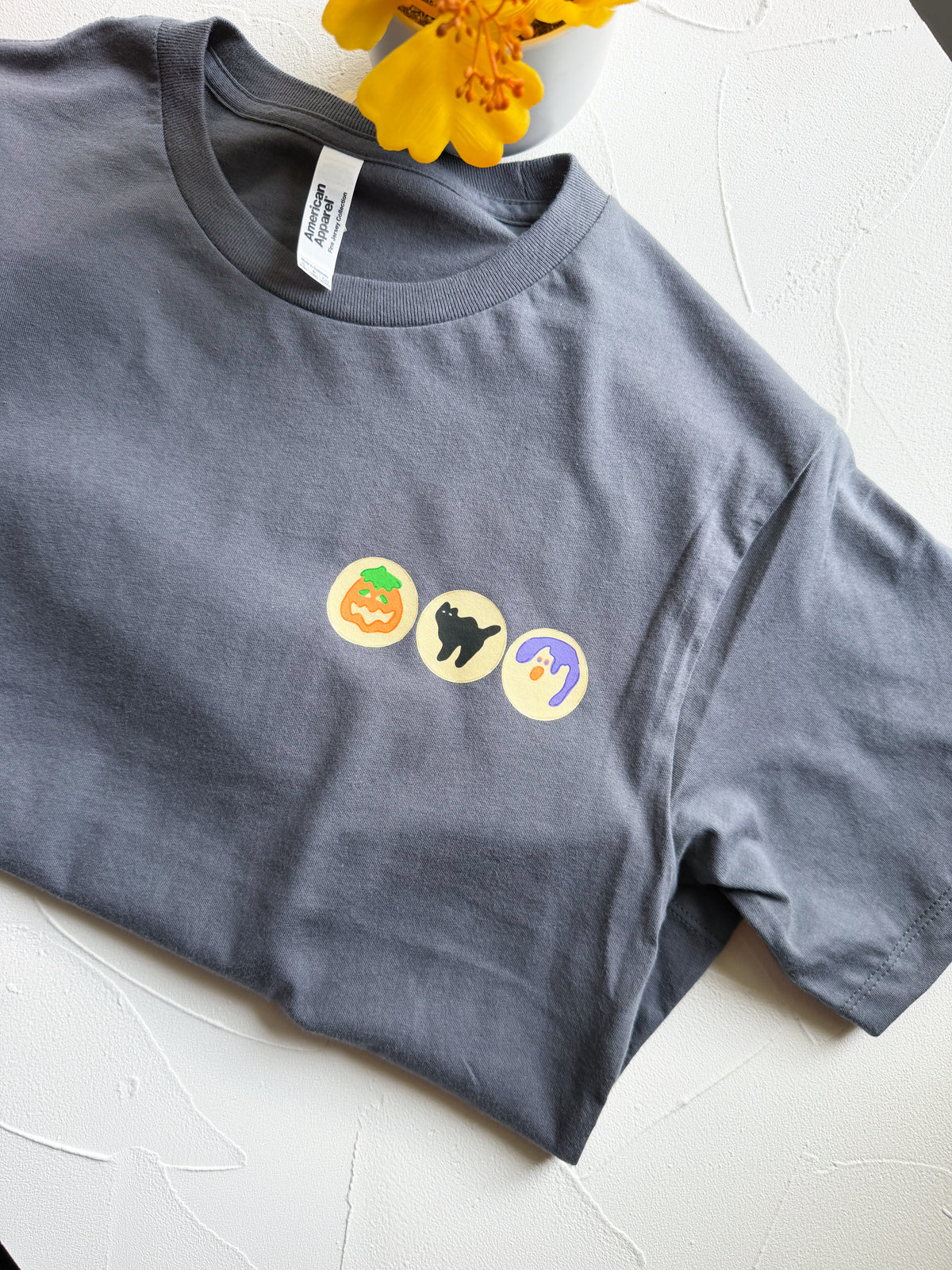 Halloween Cookies Boxy Oversized Crop Tee