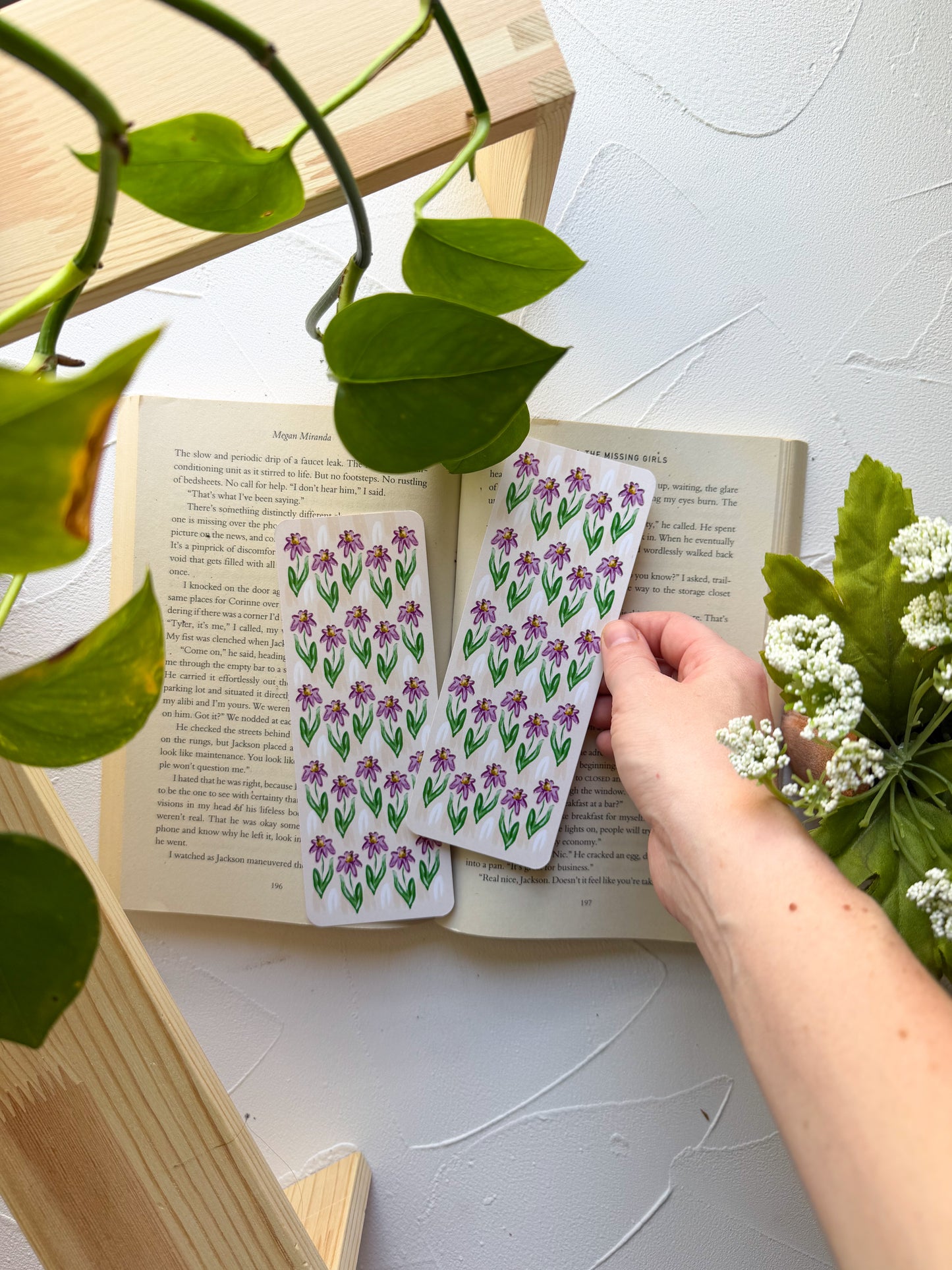 Spring Echinacea Bookmark
