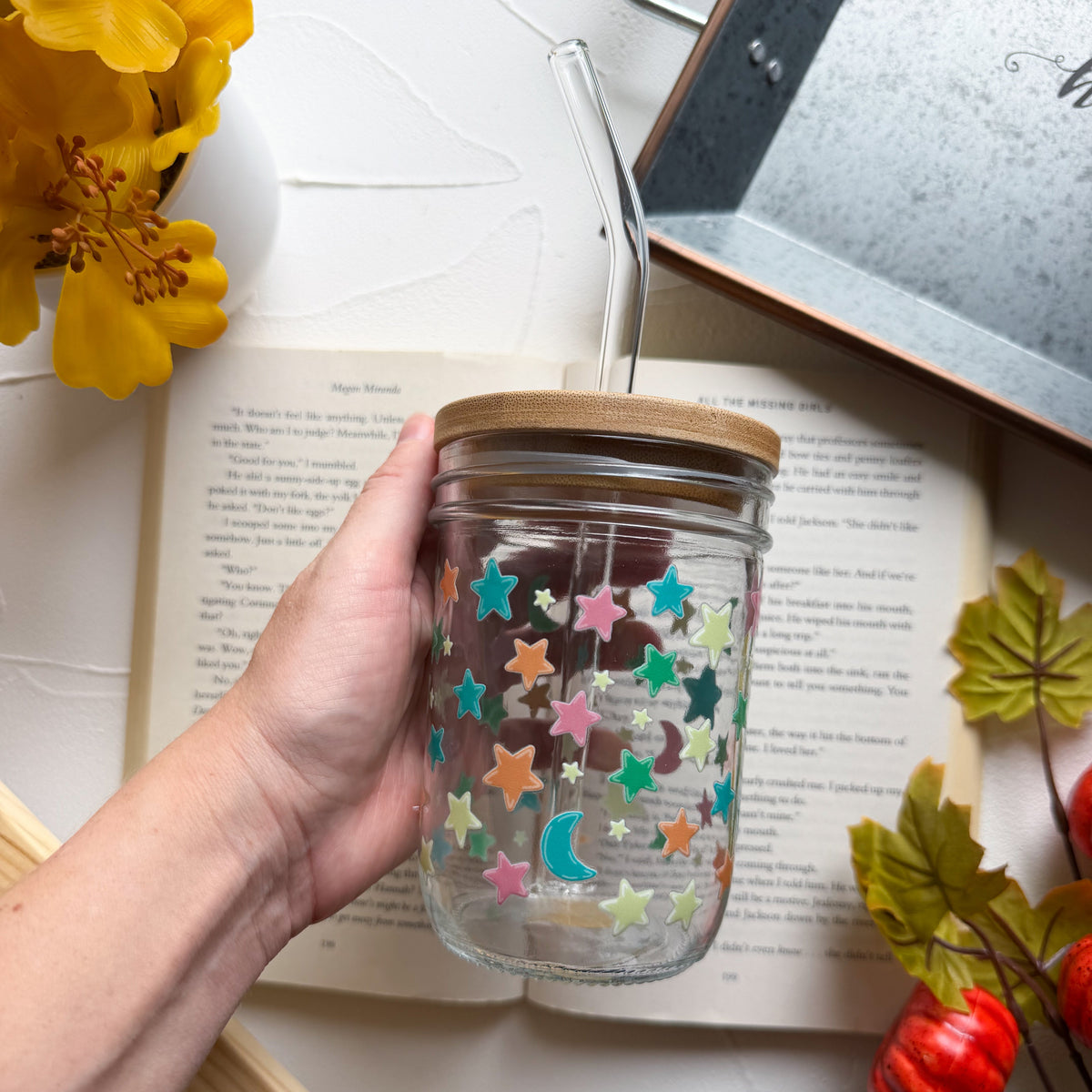 Nostalgic Glowing Galaxy Mason Jar Mug