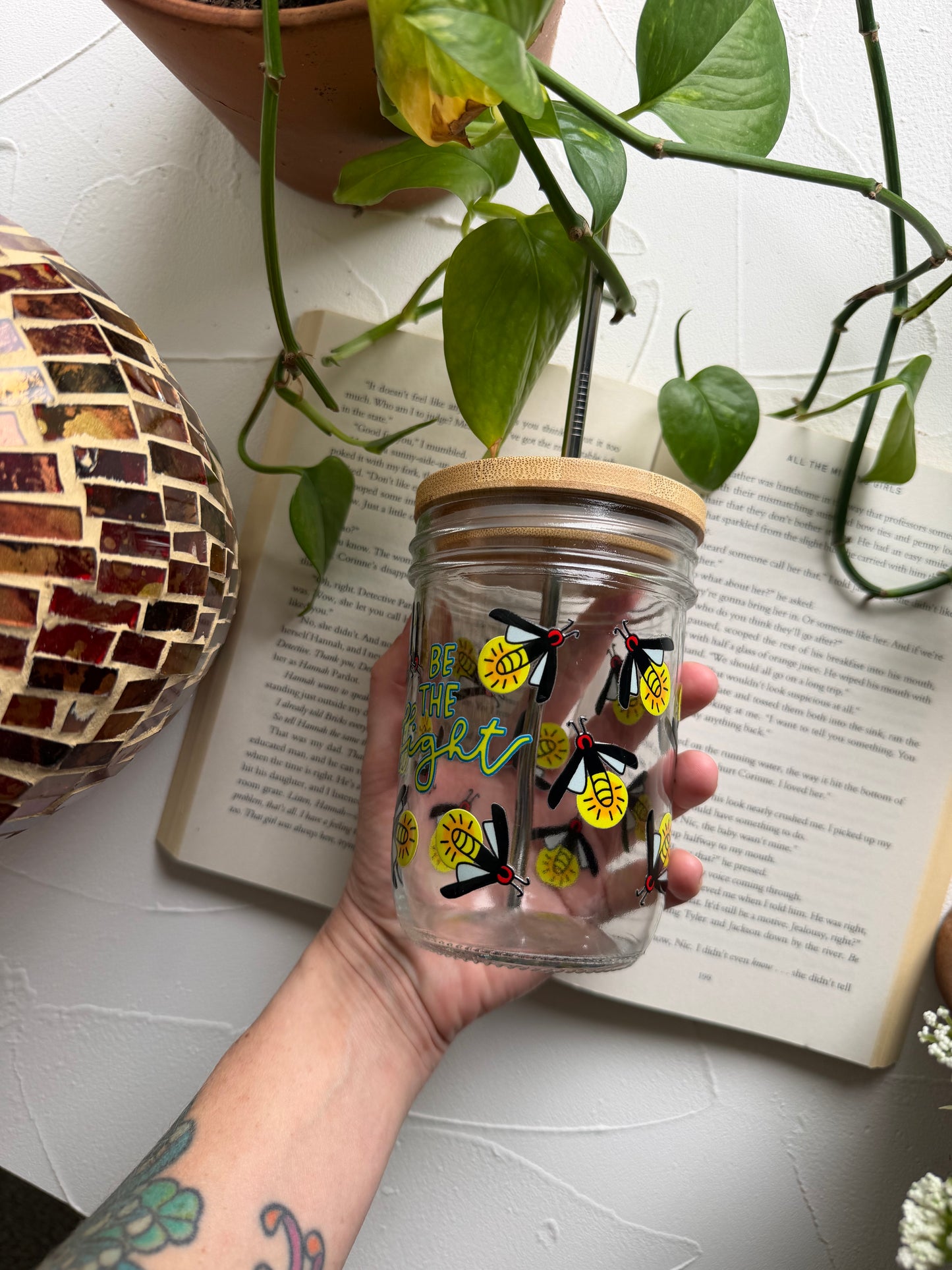Be The Light Mason Jar Cup
