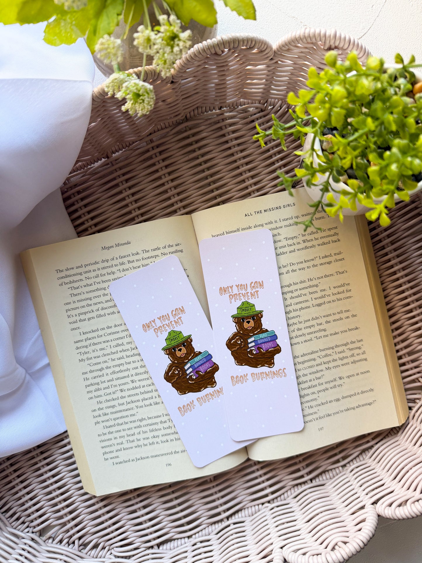 Smokey the Bear Read Banned Books Bookmark