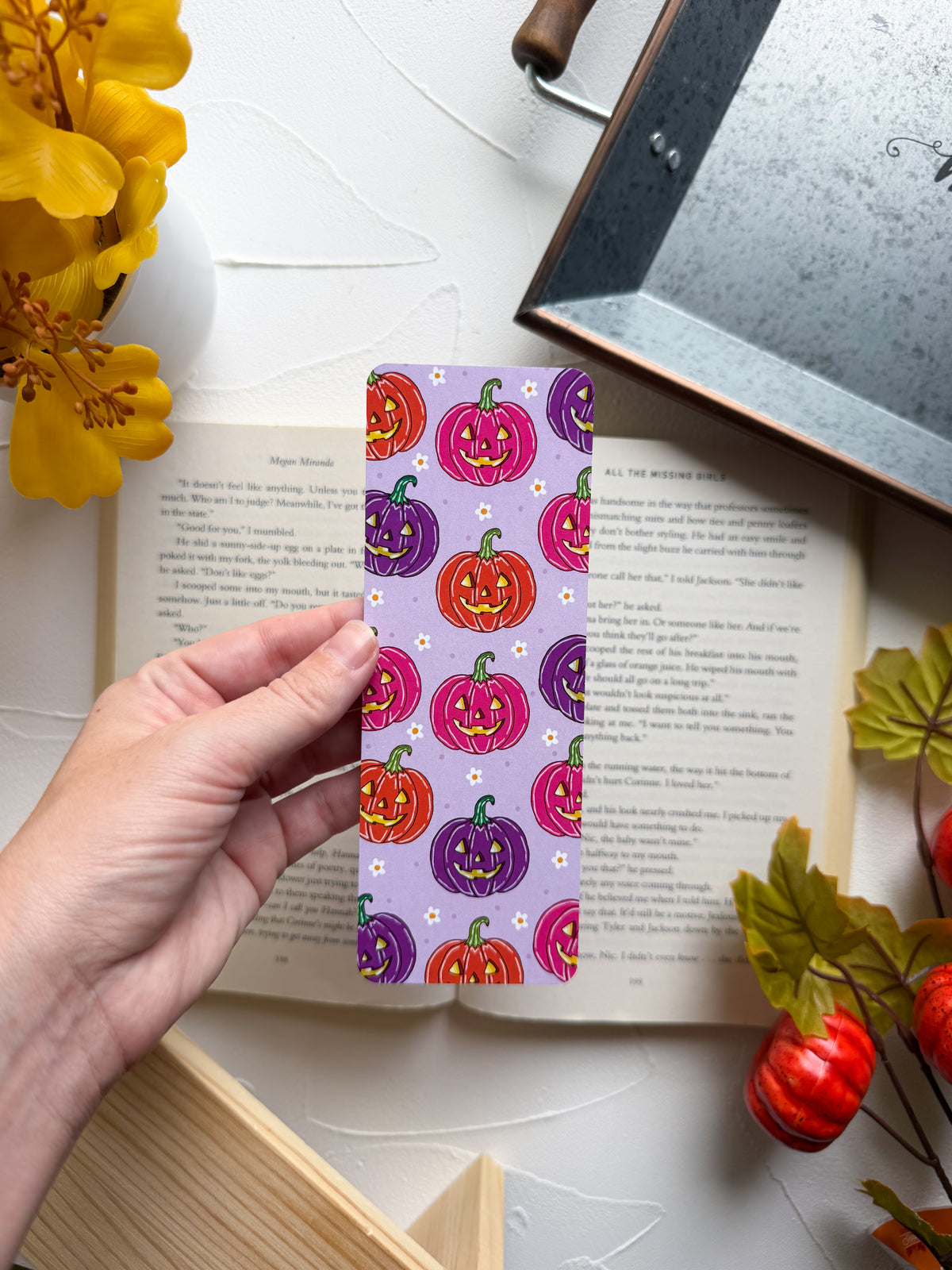 Neon Jack 'O Lantern Bookmark