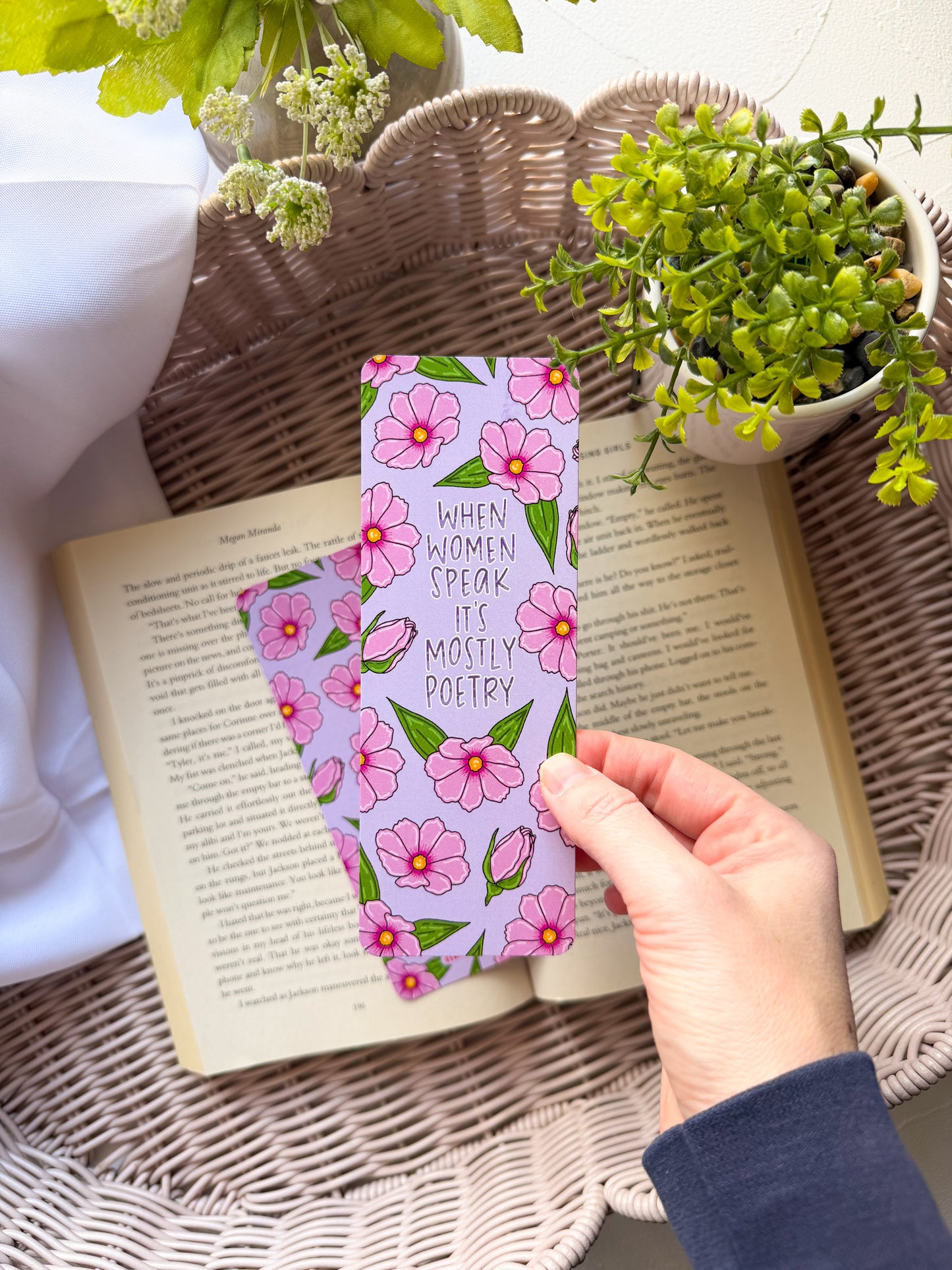 SALE When Women Speak It's Mostly Poetry Bookmark