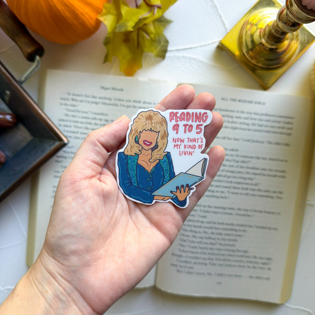 Reading 9-5 Sticker