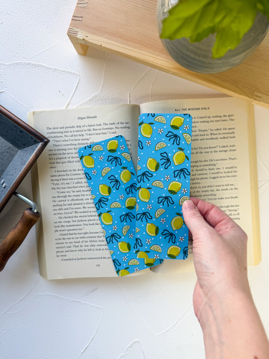 Blue Lemons Bookmark