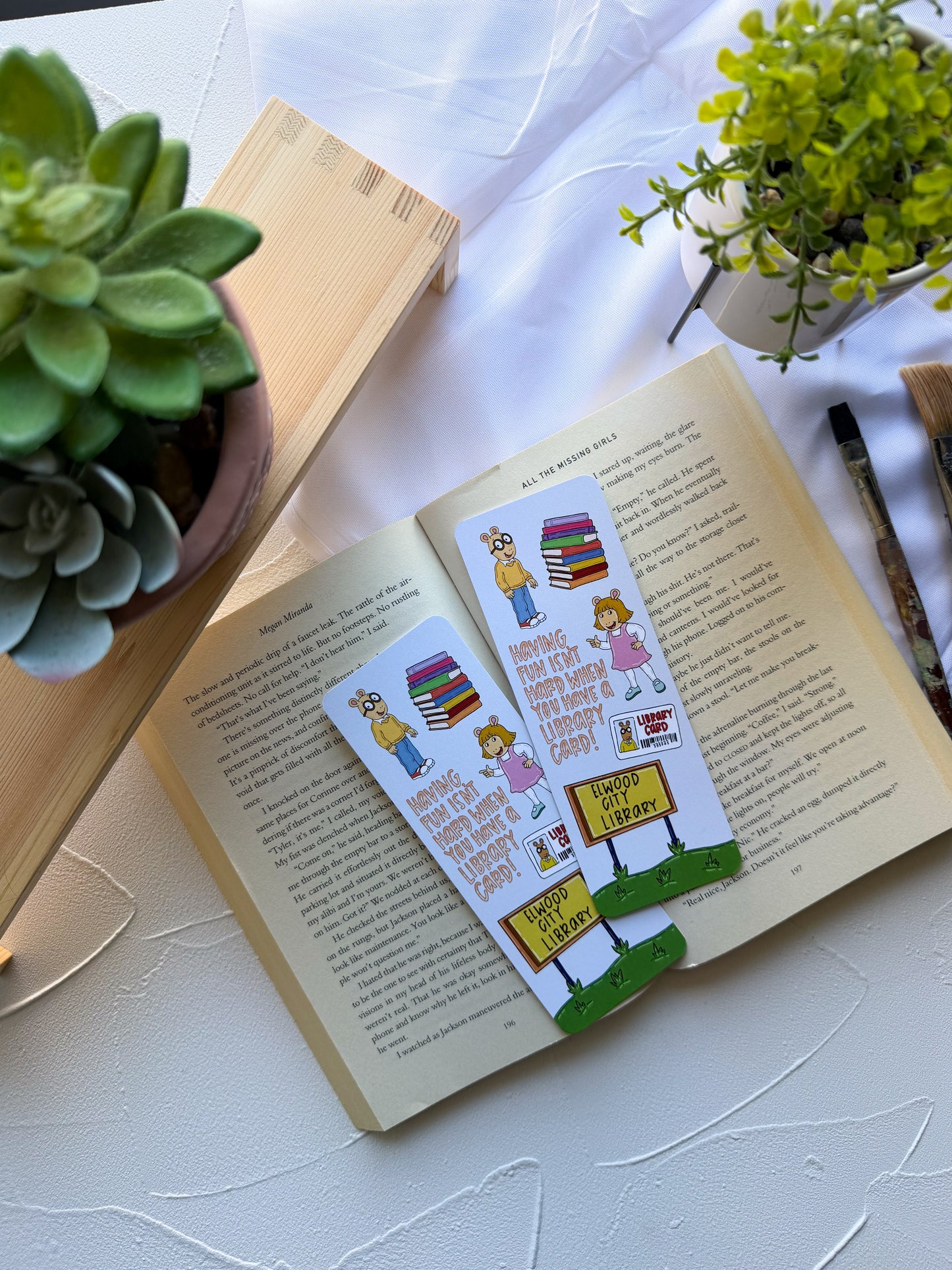 Having Fun Isn't Hard When You Have a Library Card Bookmark (Y2K Cartoon Favs #2)