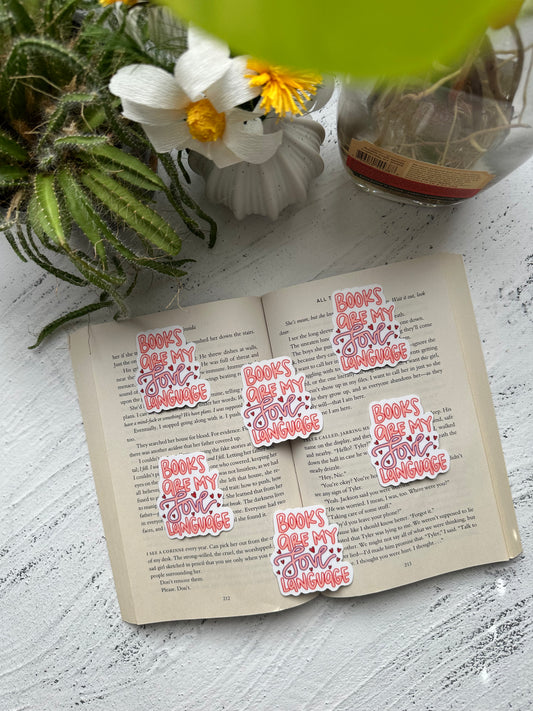 Books are my love language sticker