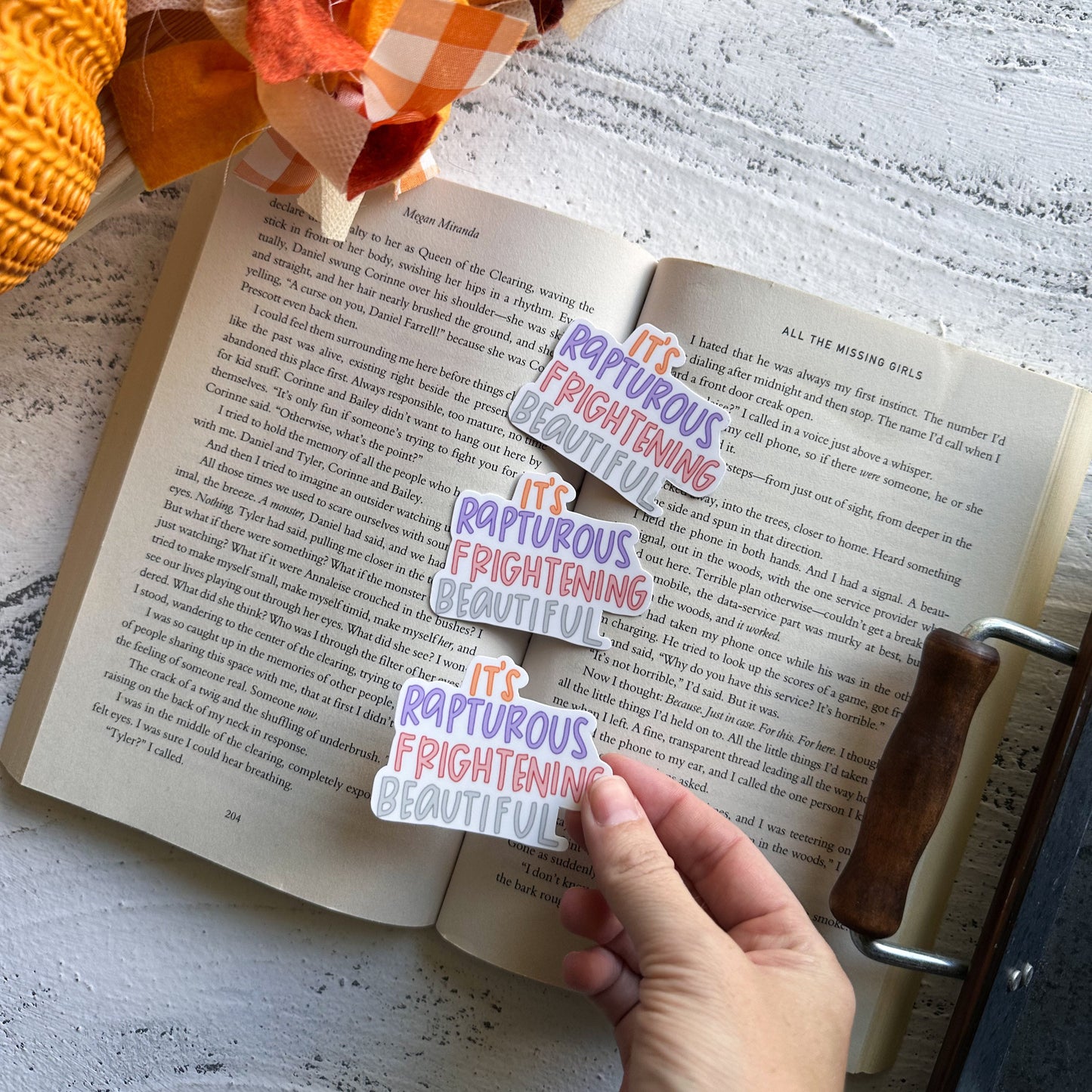 It's Rapturous Frightening Beautiful TS12 sticker