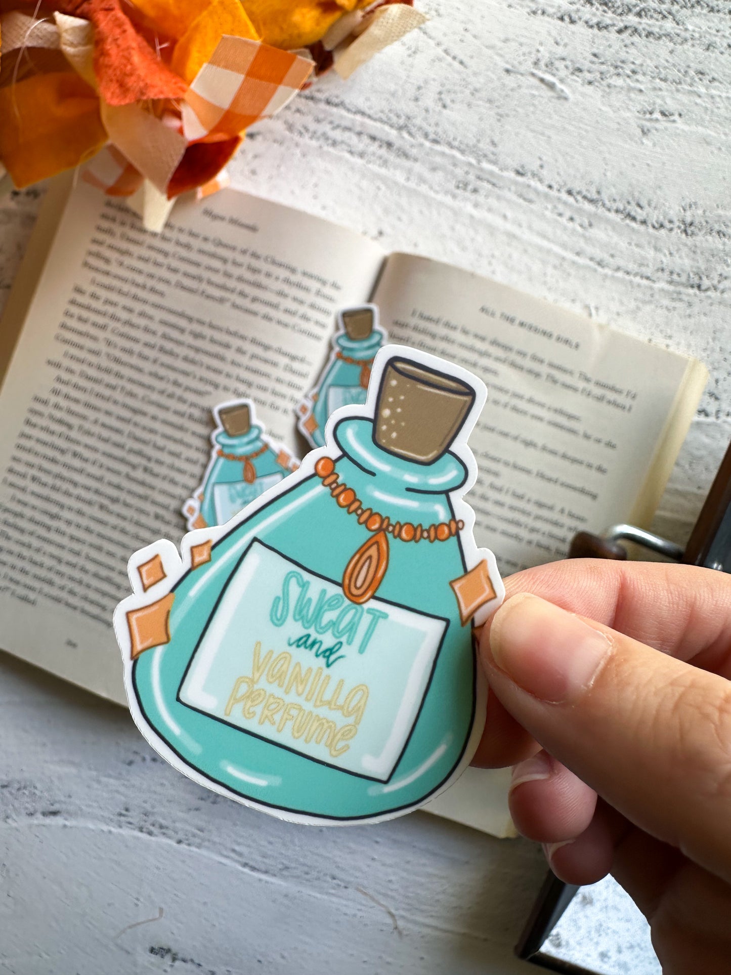 TS12 Sweat and Vanilla Perfume Bottle Sticker