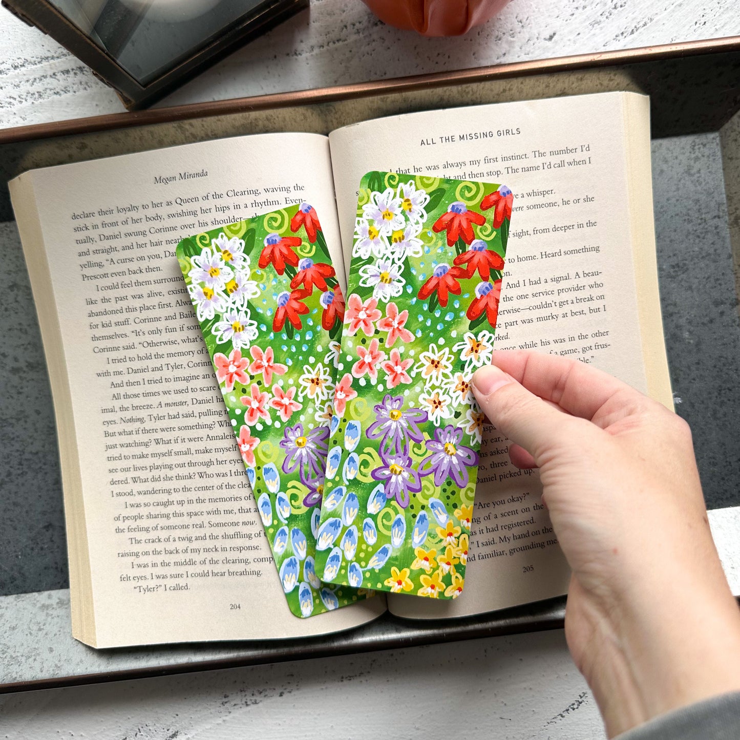Organic Florals Bookmark