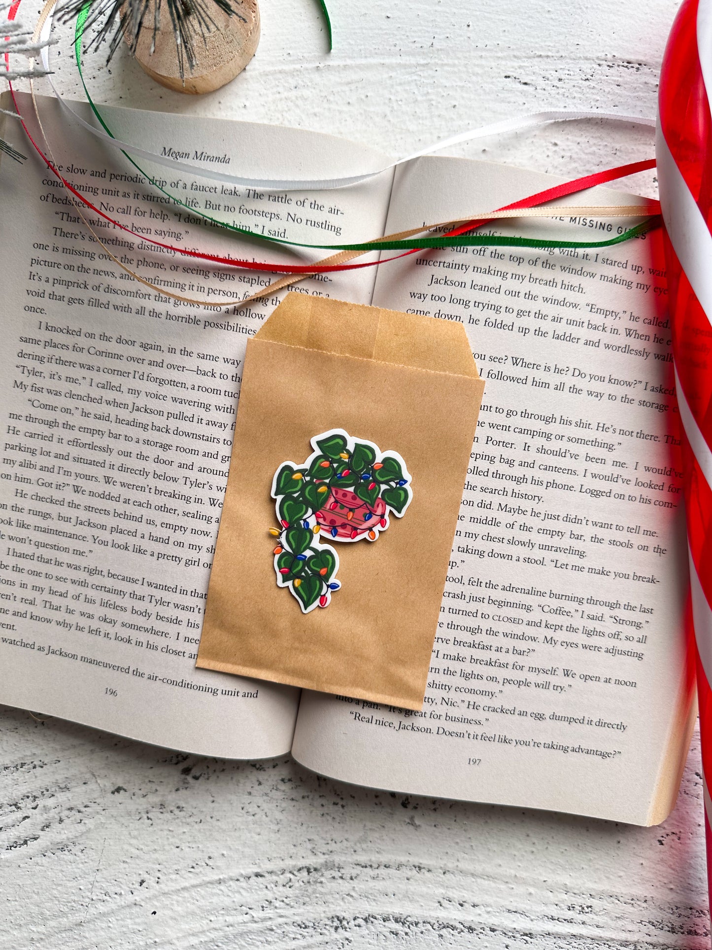 Holiday Pothos Sticker