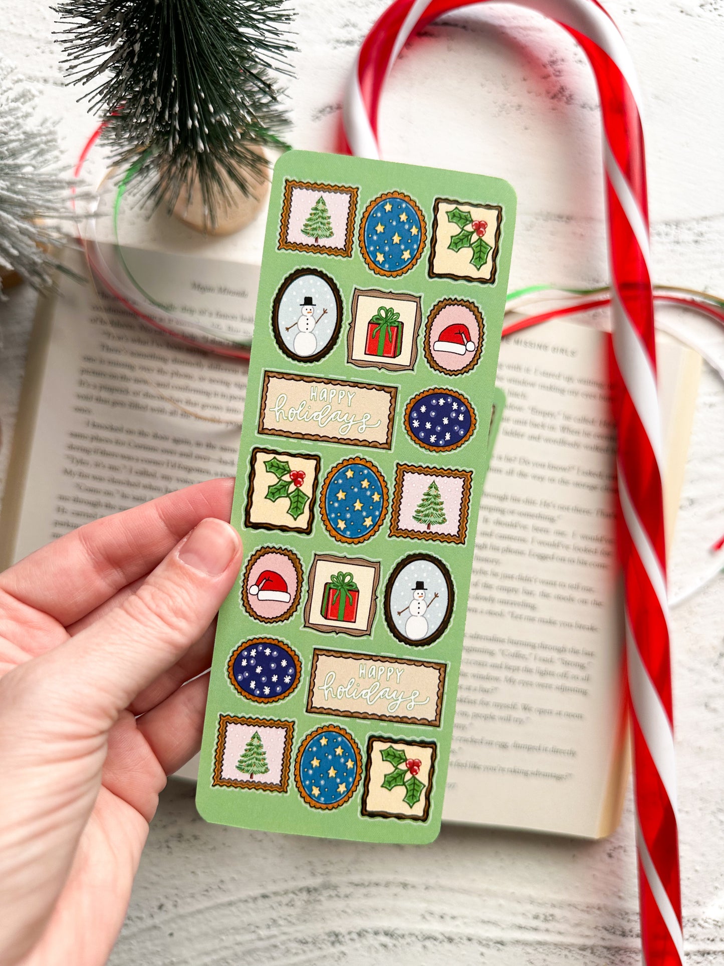 Christmas Night Portrait Wall Bookmarks