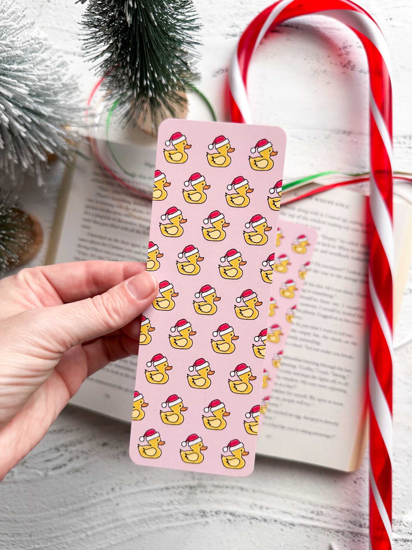 Rubber Duckie Santa Bookmark