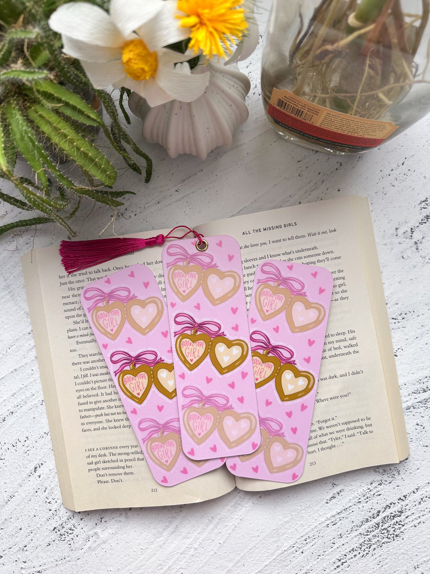 Bookstore girl bookmark