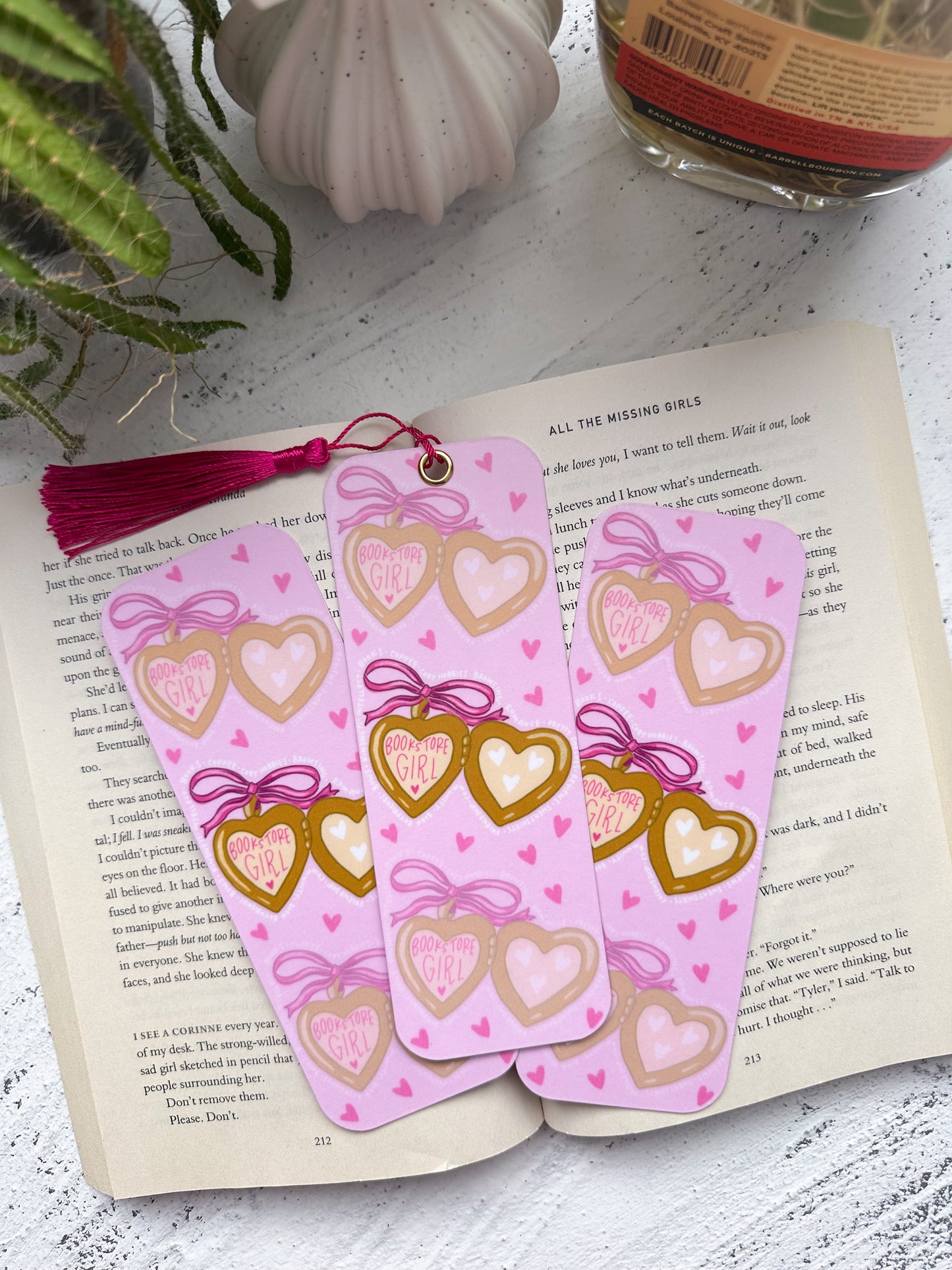 Bookstore girl bookmark
