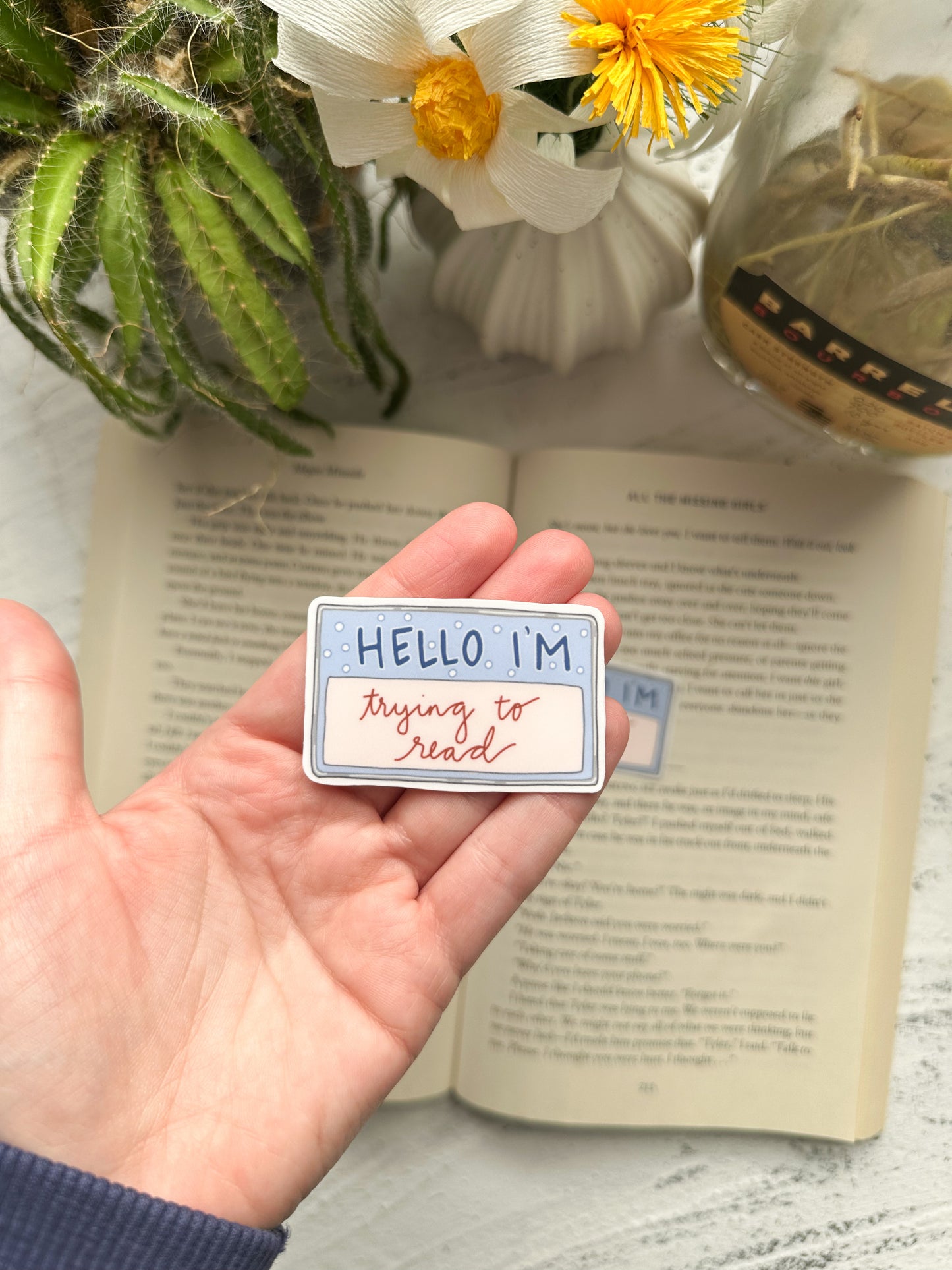 Hello im trying to read sticker