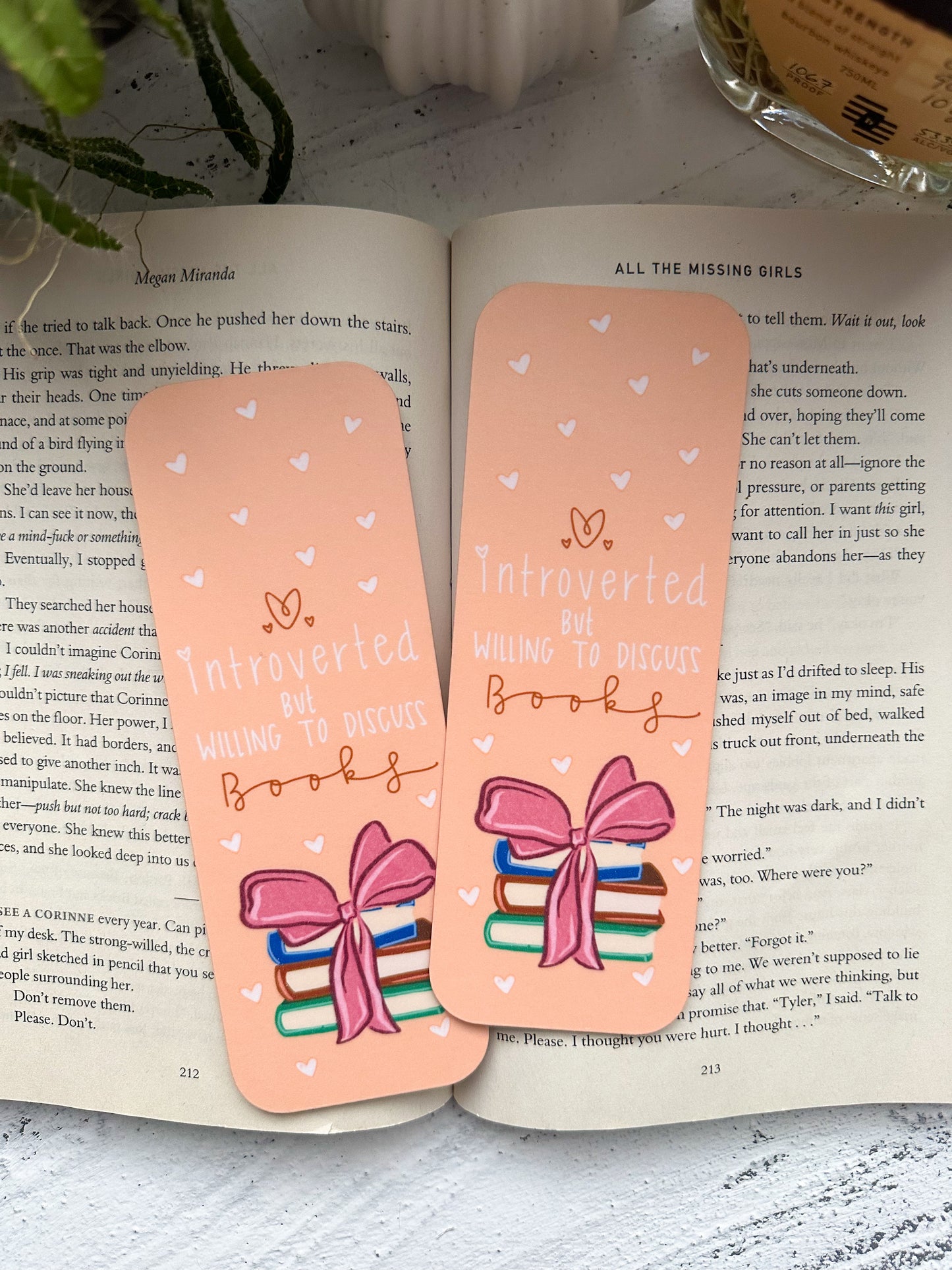 Introverted but willing to discuss books bookmark