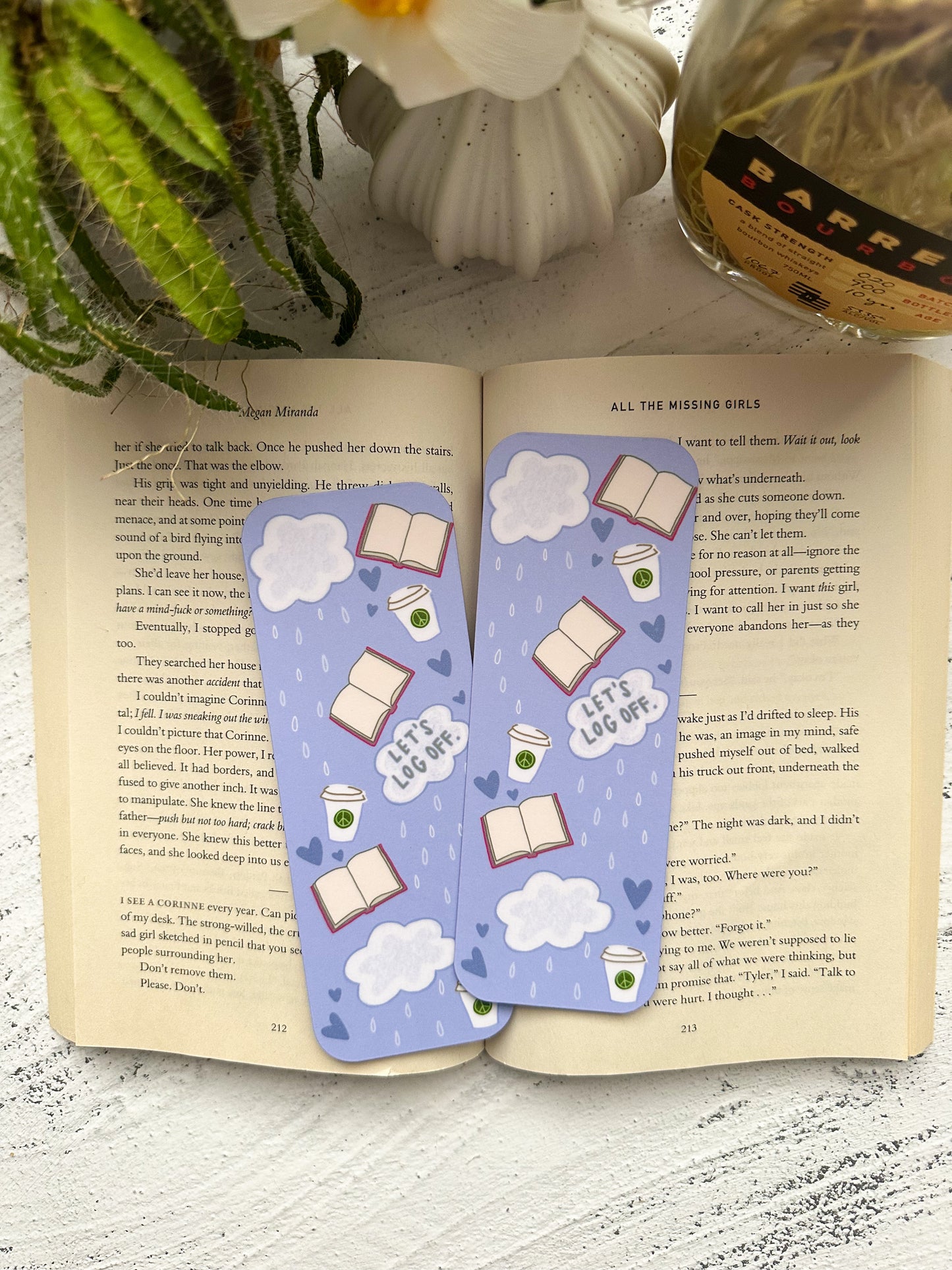 Let's Log Off Bookmark