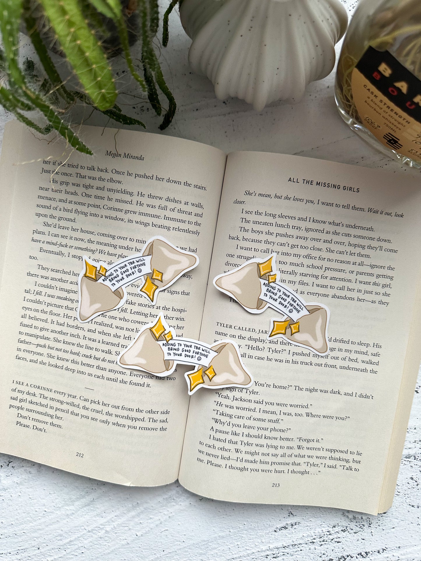 Bookish Fortune Cookie Sticker