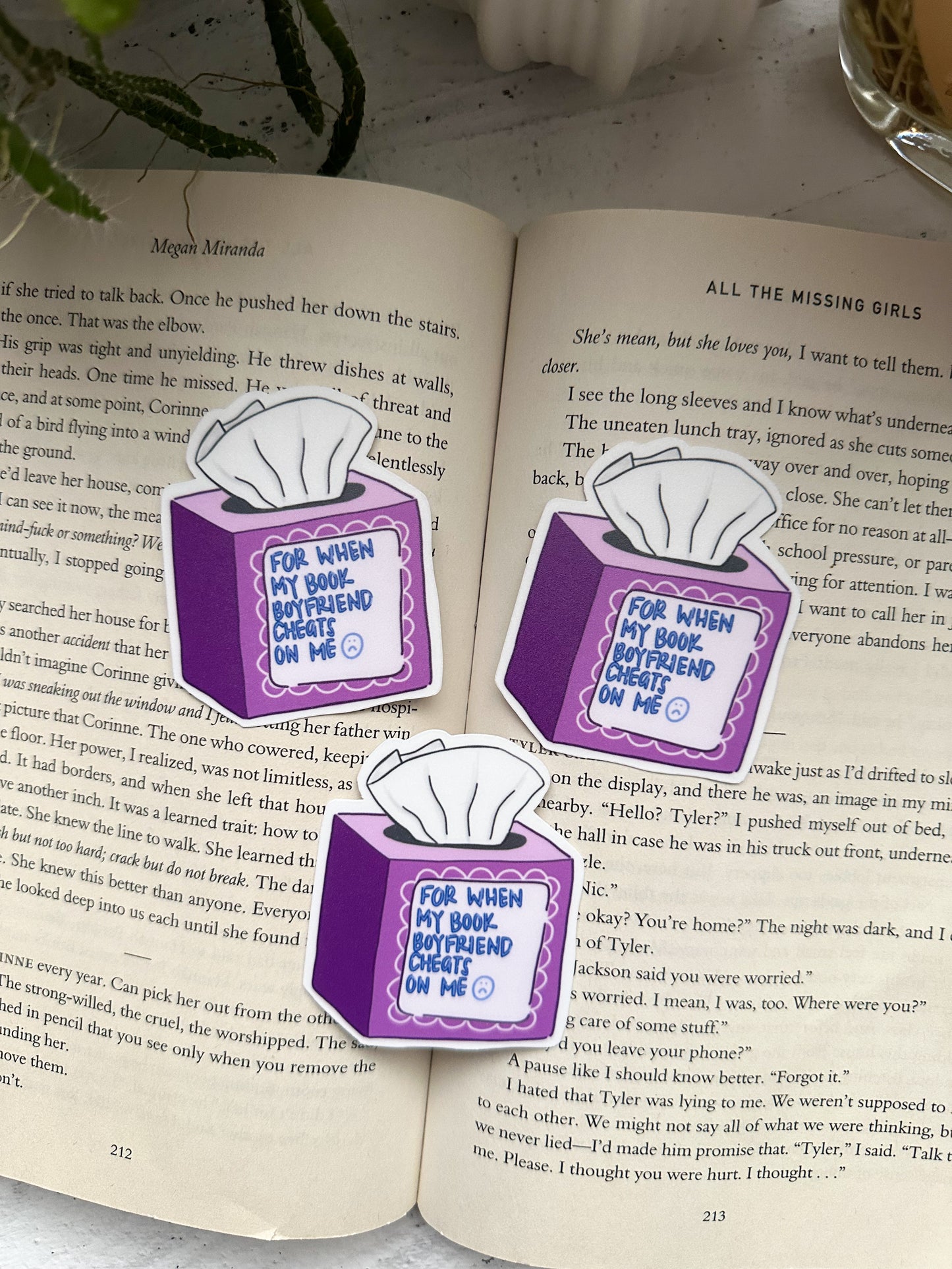 Book Bf tissues sticker