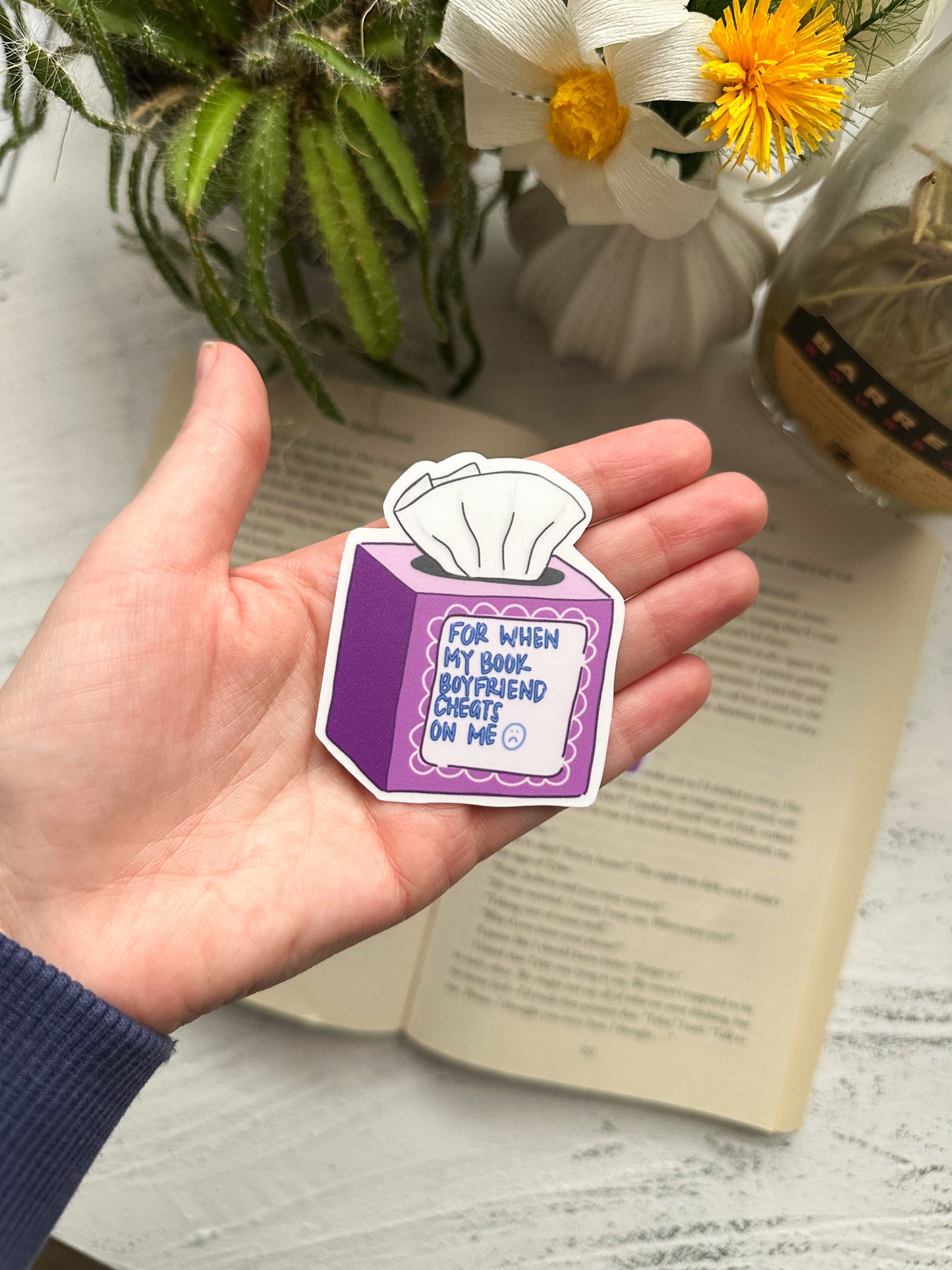 Book Bf tissues sticker