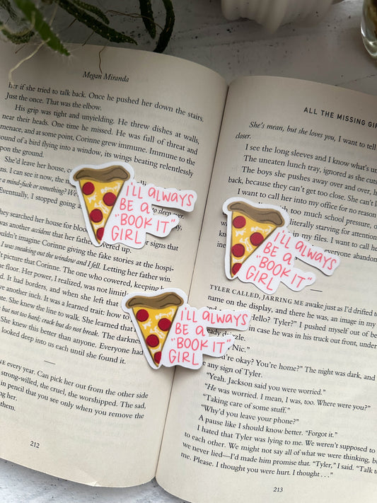 Book It Girl nostalgia sticker