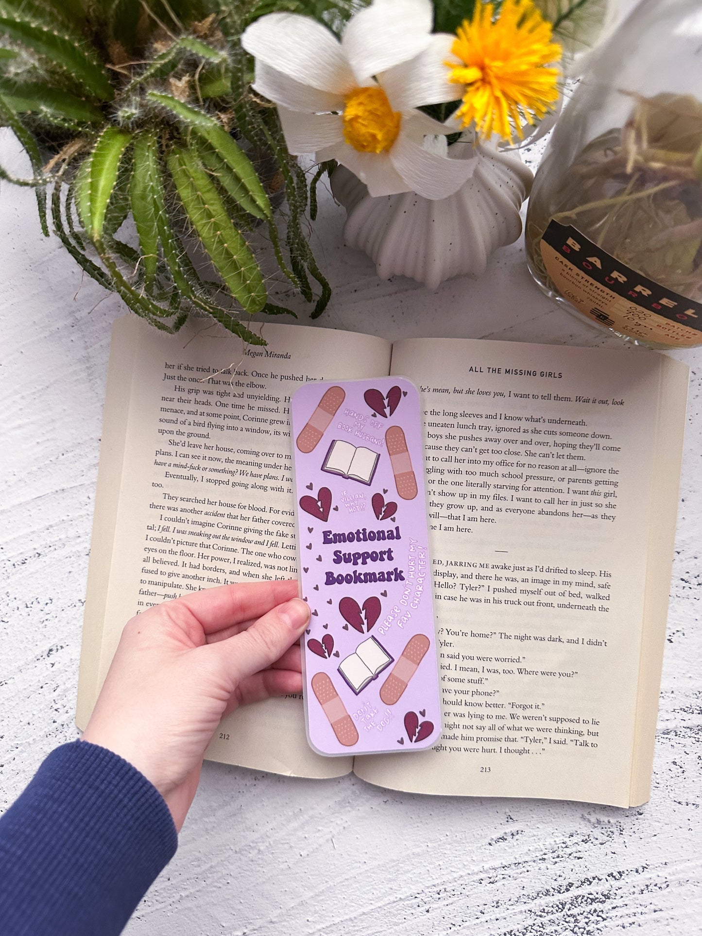 Emotional support bookmark