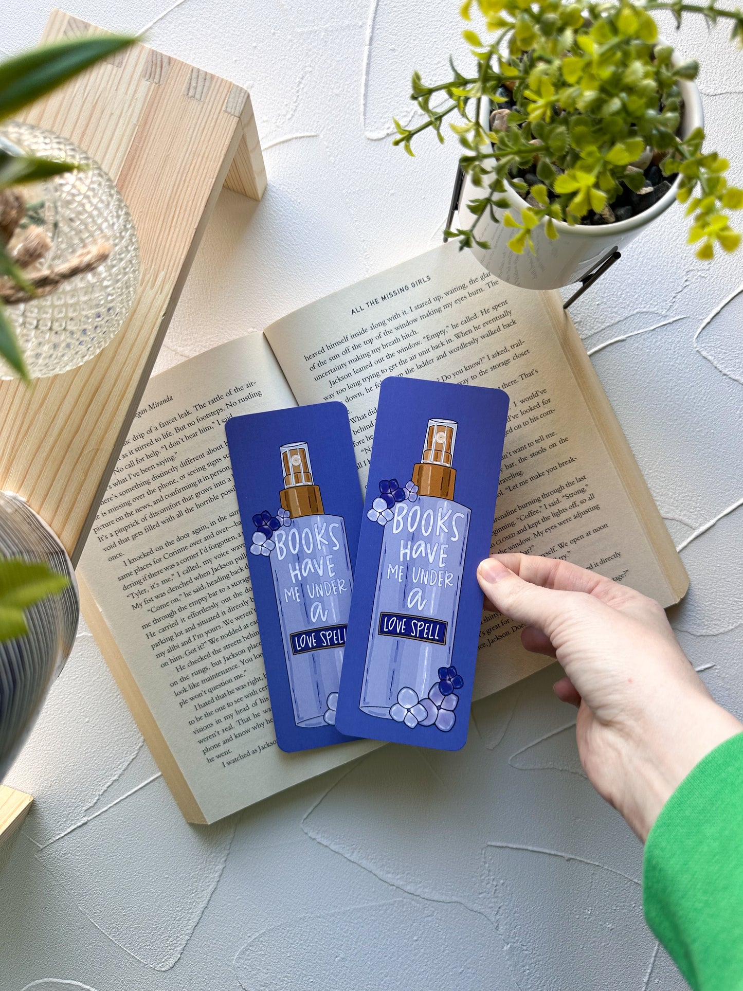 Books Have Me Under a Love Spell Nostalgic Bookmark