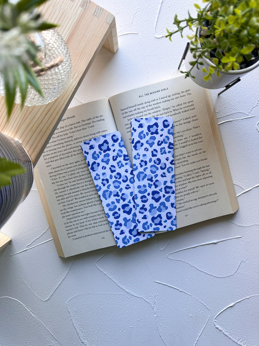 Blue Leopard Bookmark