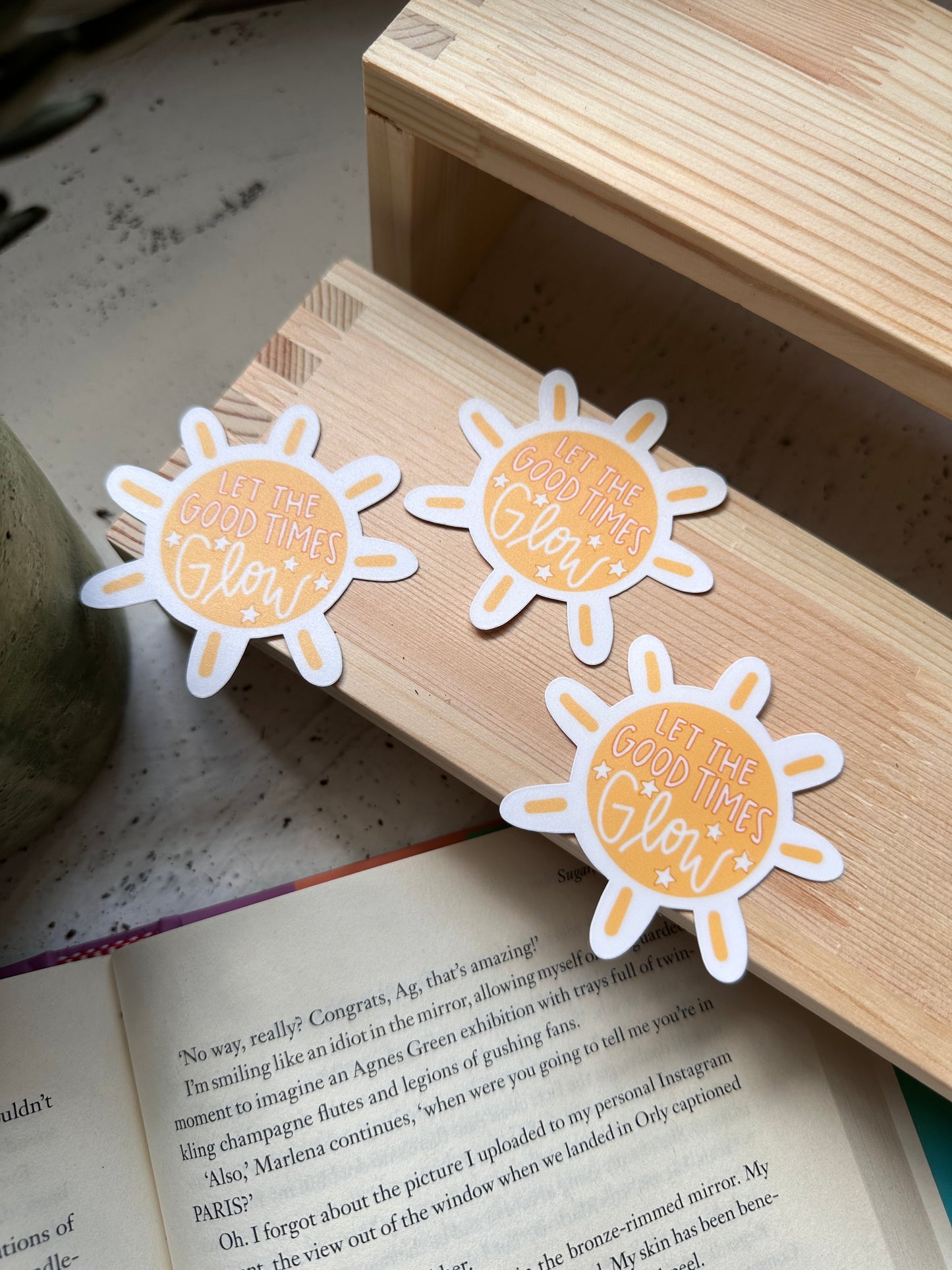 Let the Good Times Glow Sticker