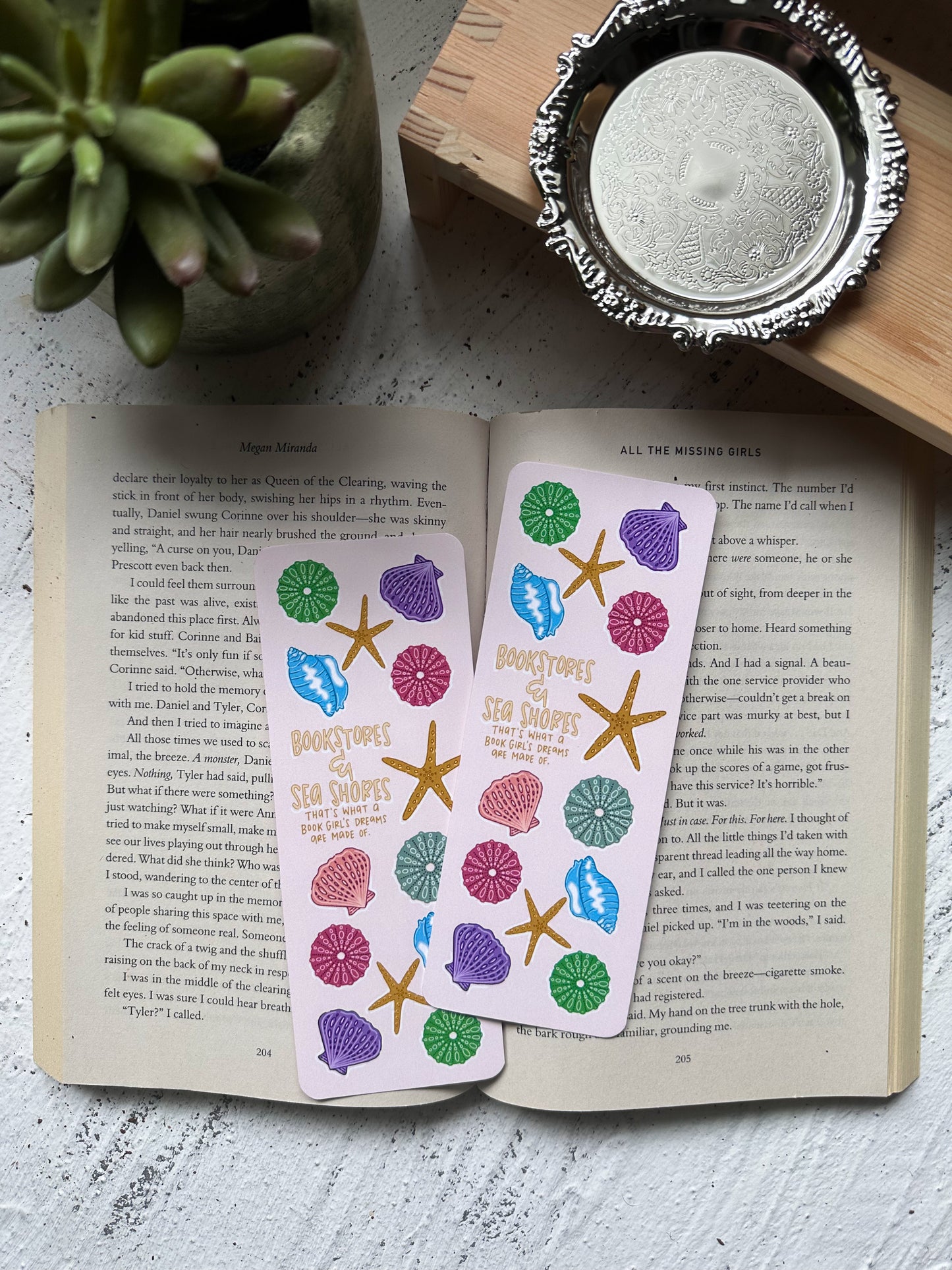 SALE Bookstores and Seashores Bookmark
