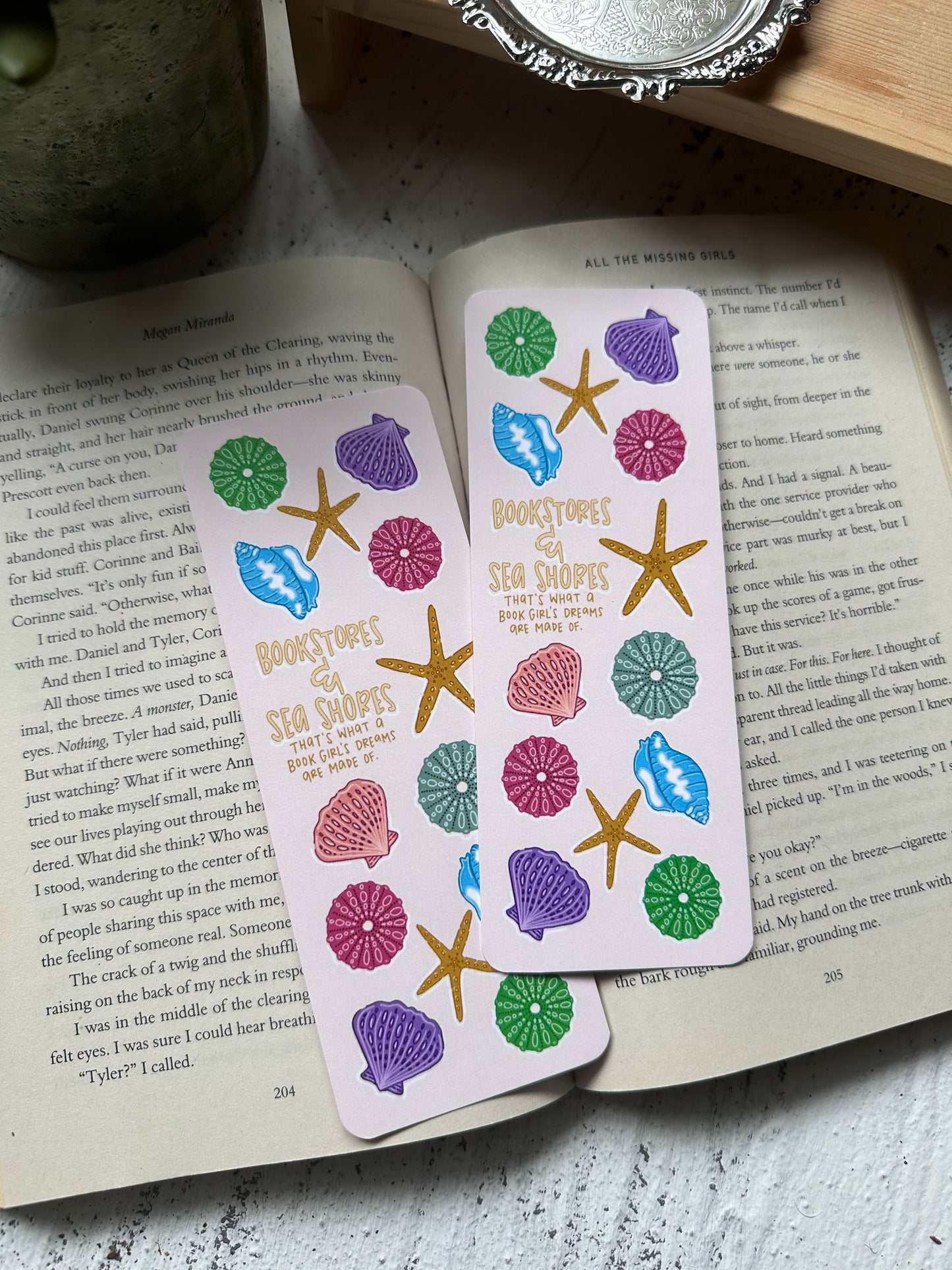 SALE Bookstores and Seashores Bookmark