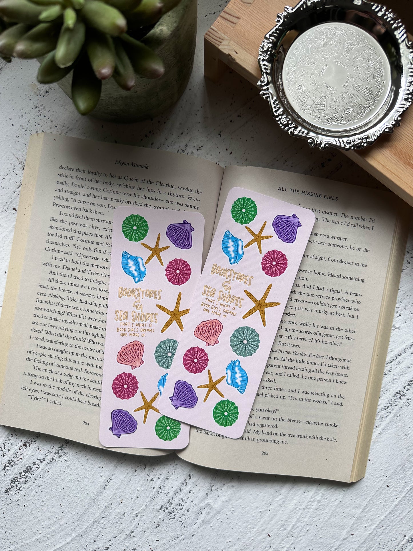 SALE Bookstores and Seashores Bookmark