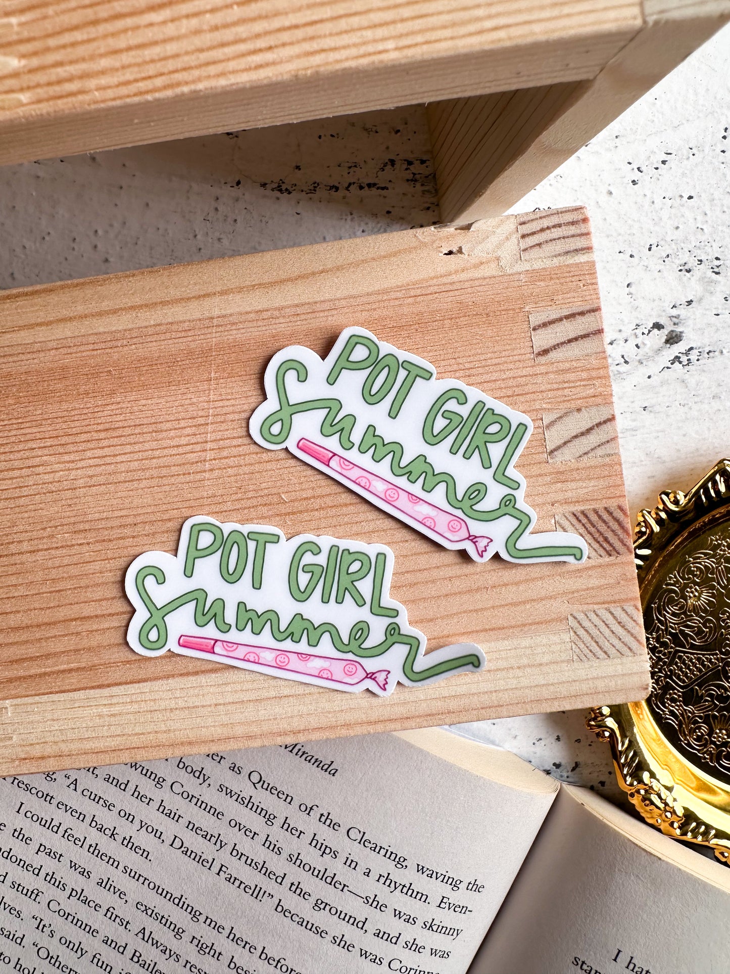 SALE Pot Girl Summer Sticker
