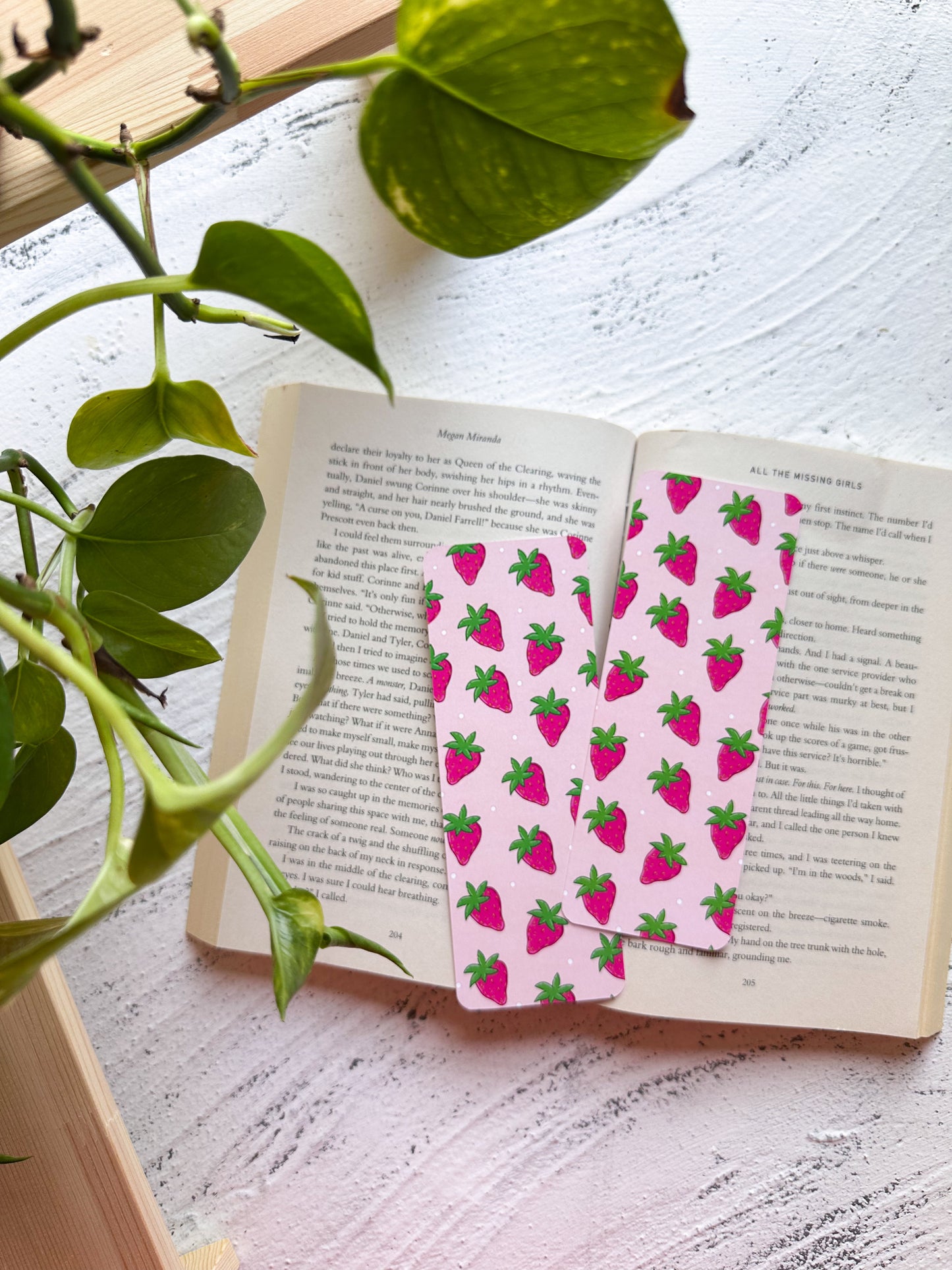 Summer Strawberries Bookmark