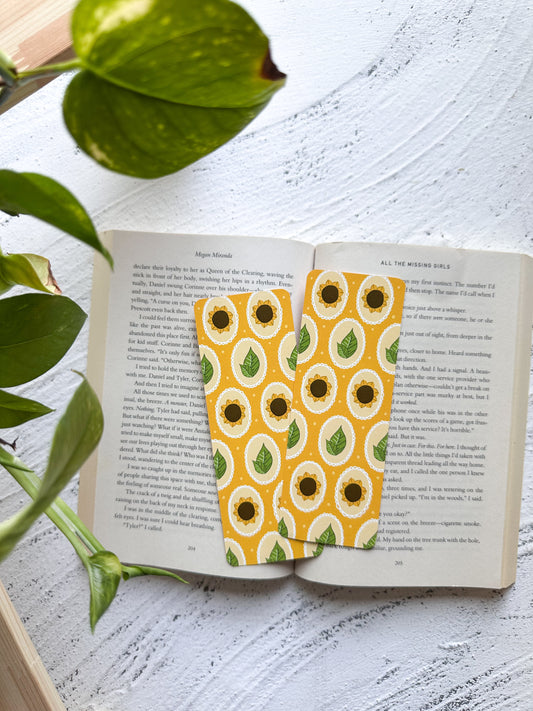 August Sunflowers Bookmark