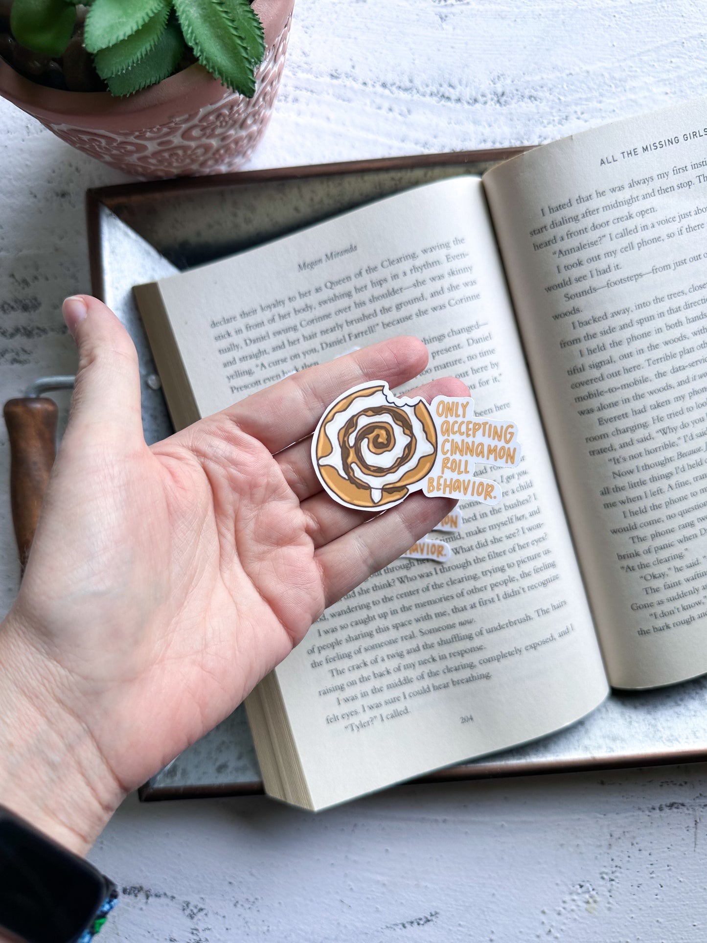 Cinnamon Roll Behavior vinyl Sticker