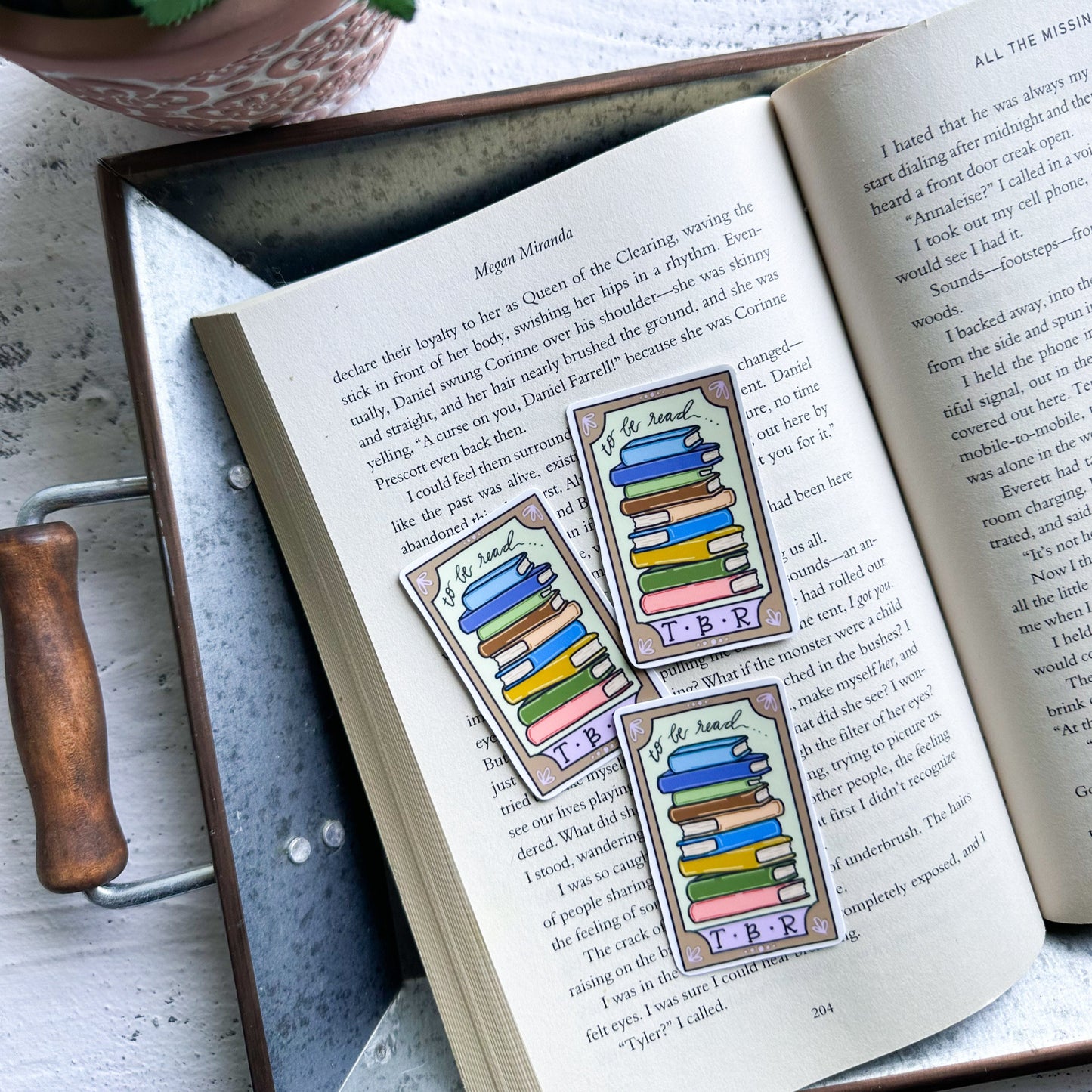 TBR Tarot vinyl sticker