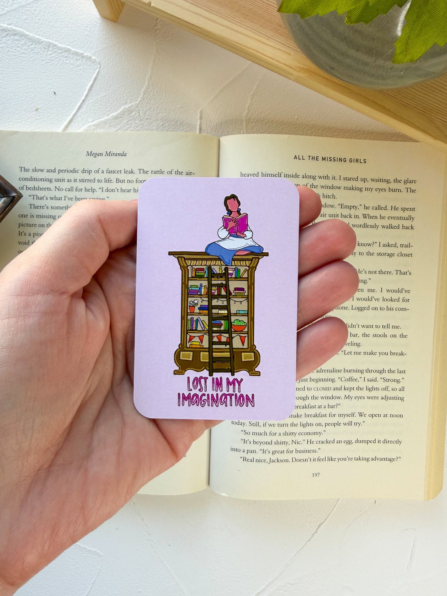 Lost In My Imagination Flat Magnet