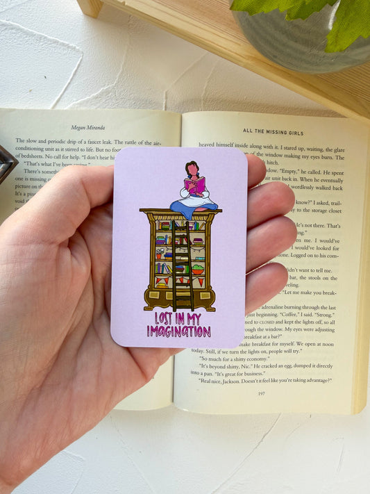 Lost In My Imagination Flat Magnet