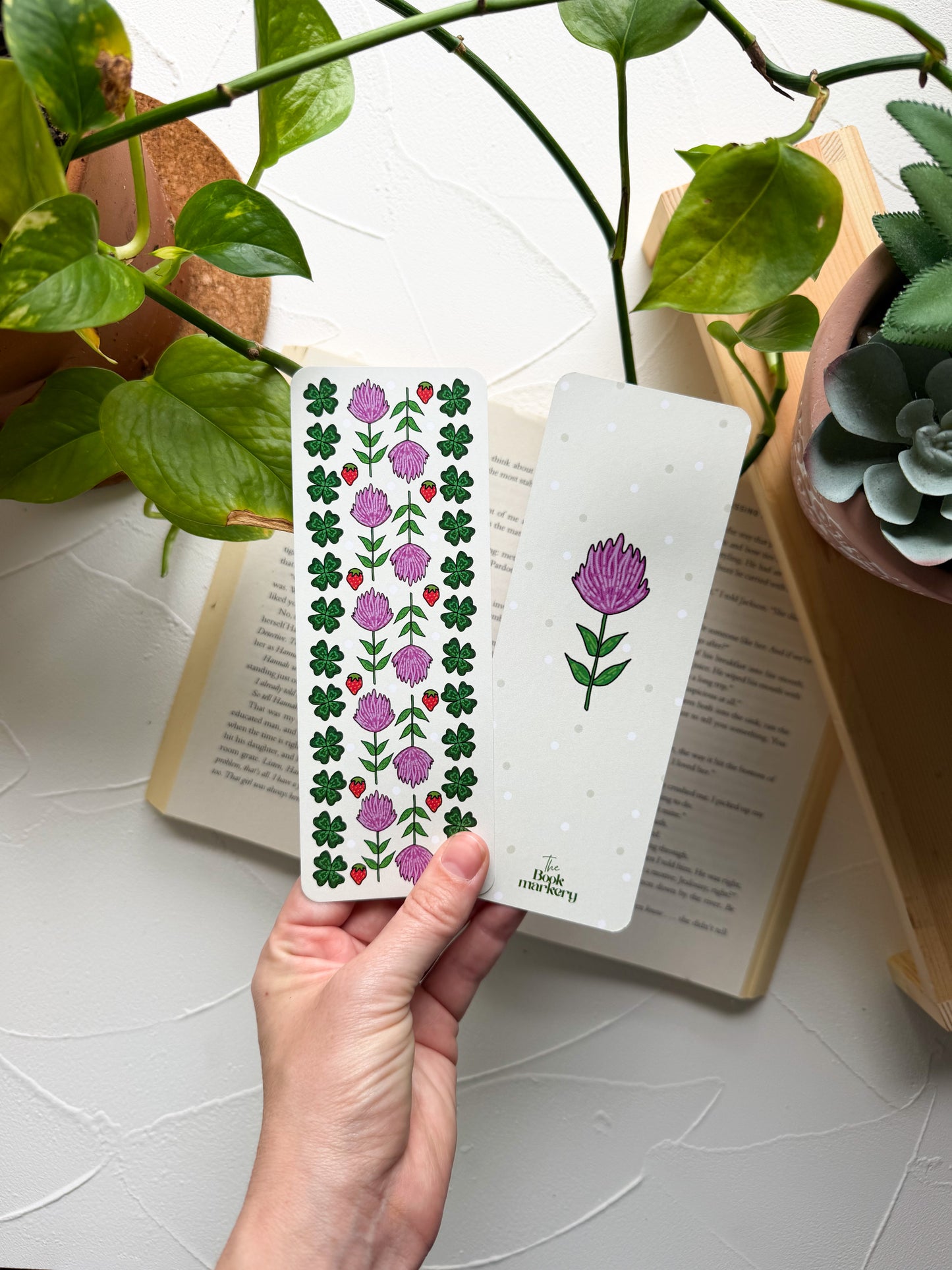 Spring Clover Bookmark