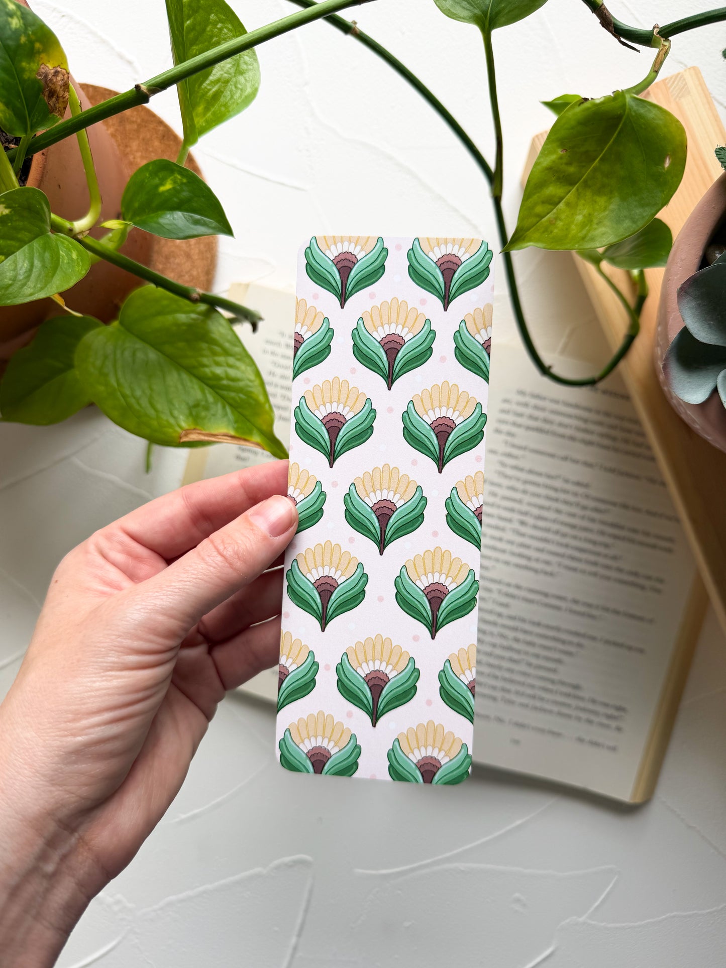 Art Deco Sunflowers Bookmark