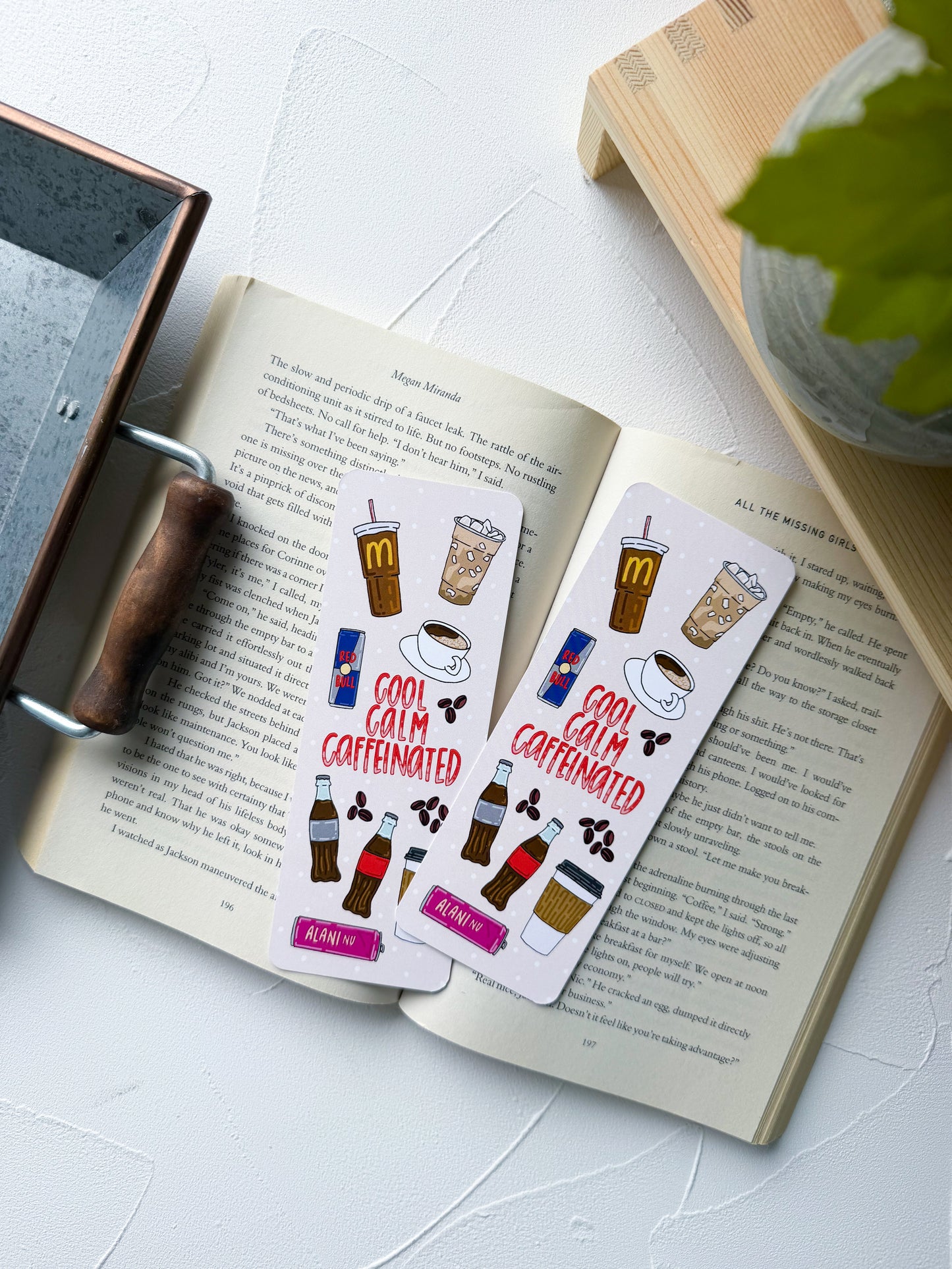 Cool Calm Caffeinated Bookmark